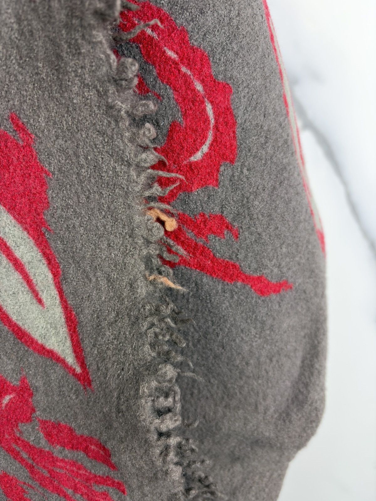 Undercover AW97 Undercover Red Leaf Tassel Scarf Stole Size ONE SIZE - 9 Thumbnail