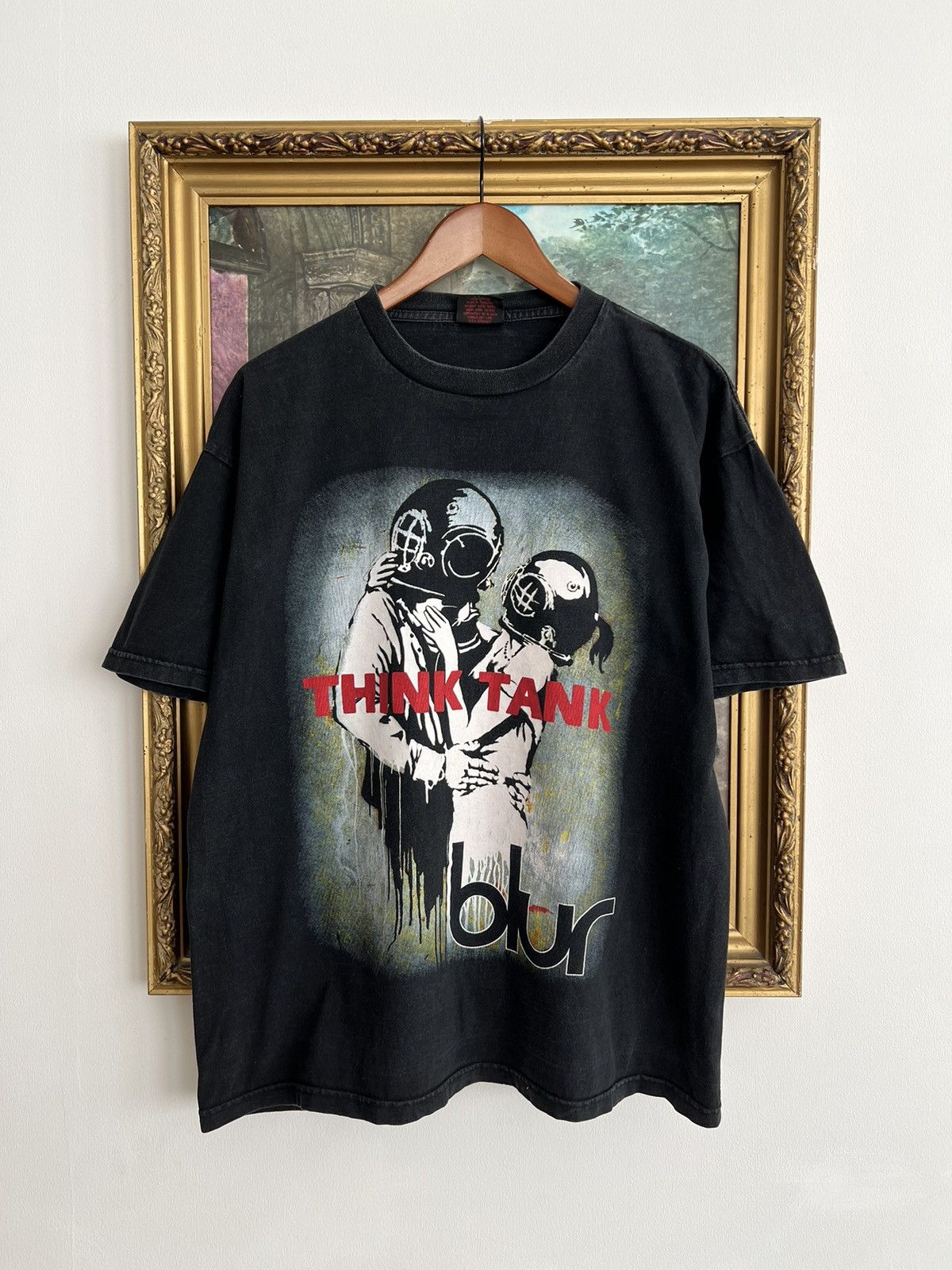 Band Tees Vintage 2000s Blur Think Tank Britpop Black T-shirt Size US L / EU 52-54 / 3 - 1 Thumbnail