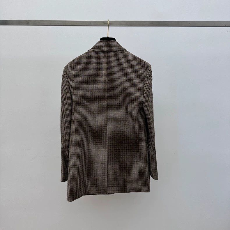 Loewe LOEWE A thousand bird checkered dress jacket Size XXS / US 00 / IT 34 - 3 Thumbnail