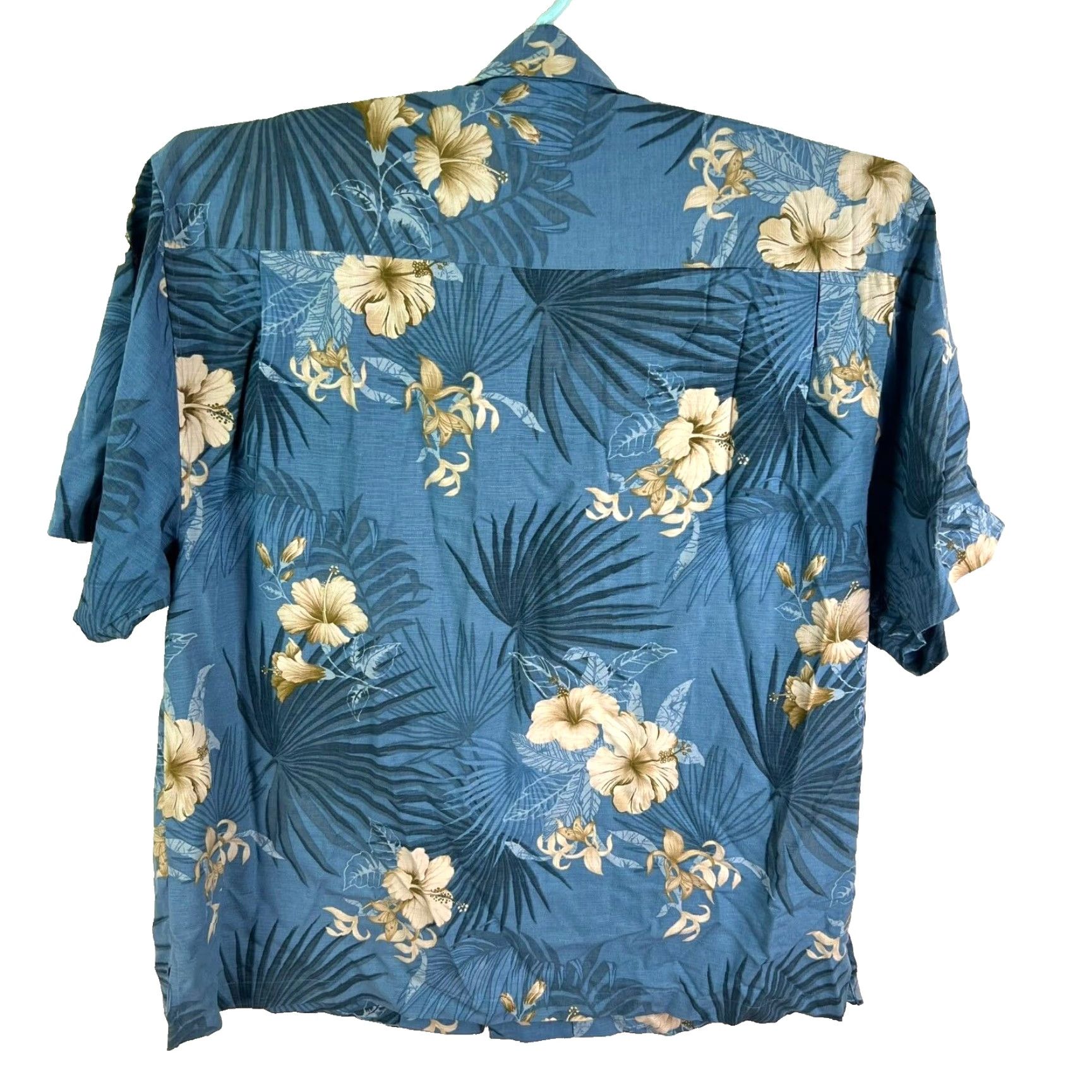 Vintage Jamaica Jaxx Button-Up Shirt Mens 2XL Silk Blue Floral Casual Shirt Size US XXL / EU 58 / 5 - 2 Thumbnail