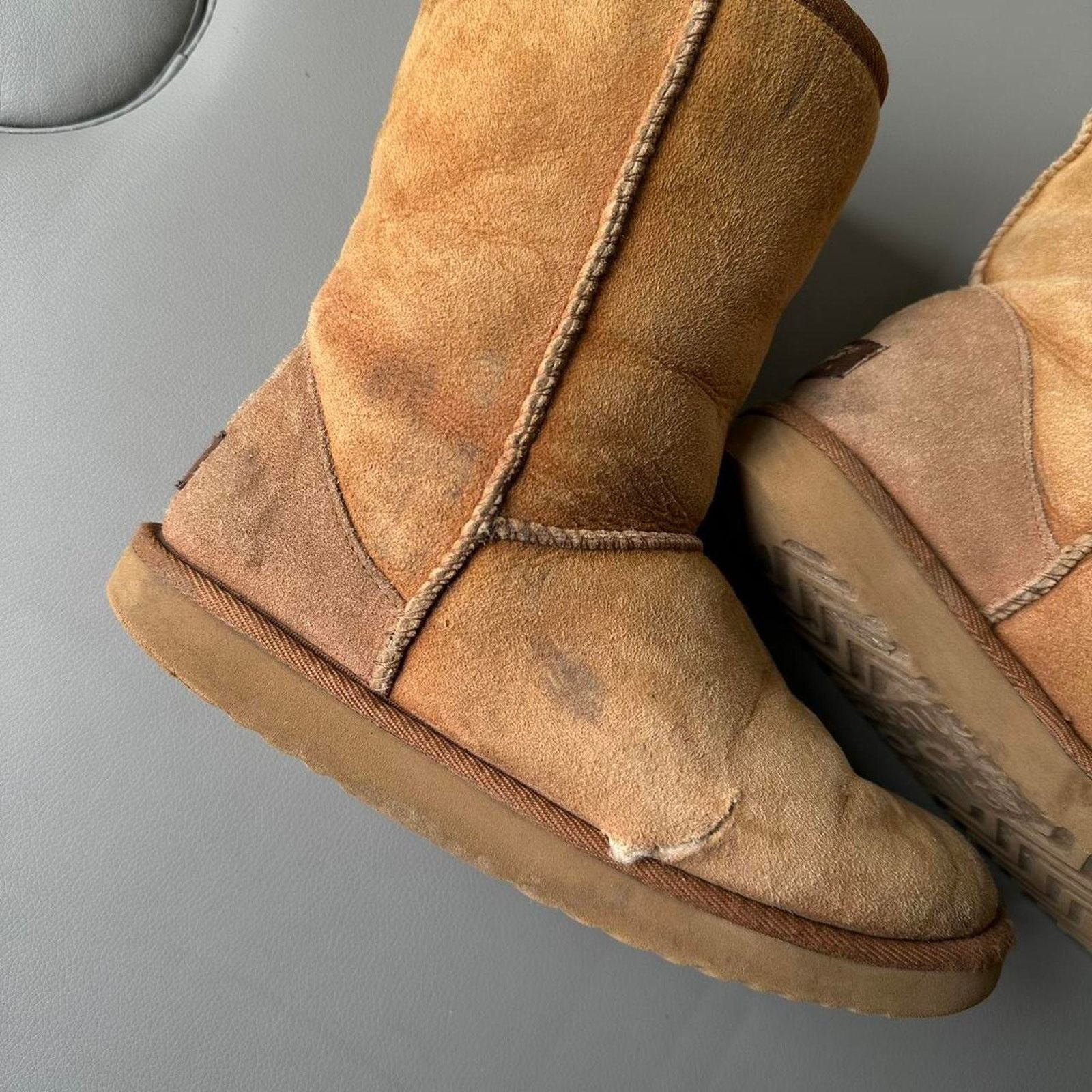 Ugg 2000s UGG Classics Chestnut Winter Fur Lined Boots Size US 7 / IT 37 - 4 Thumbnail