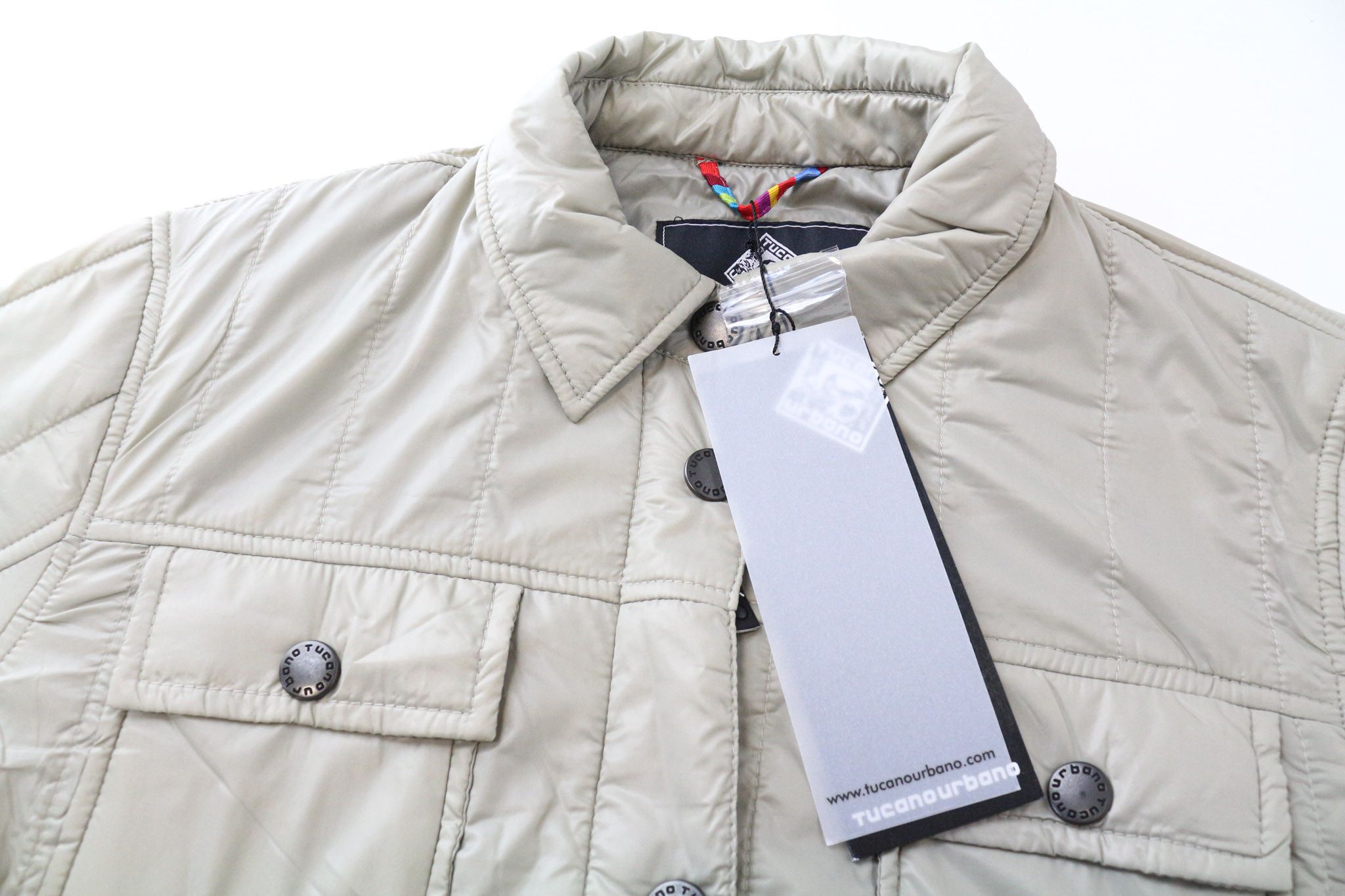 Other TRUDY IT46 Beige Windproof Moto Jacket 75270 Size 4XL / US 24-26 - 3 Thumbnail