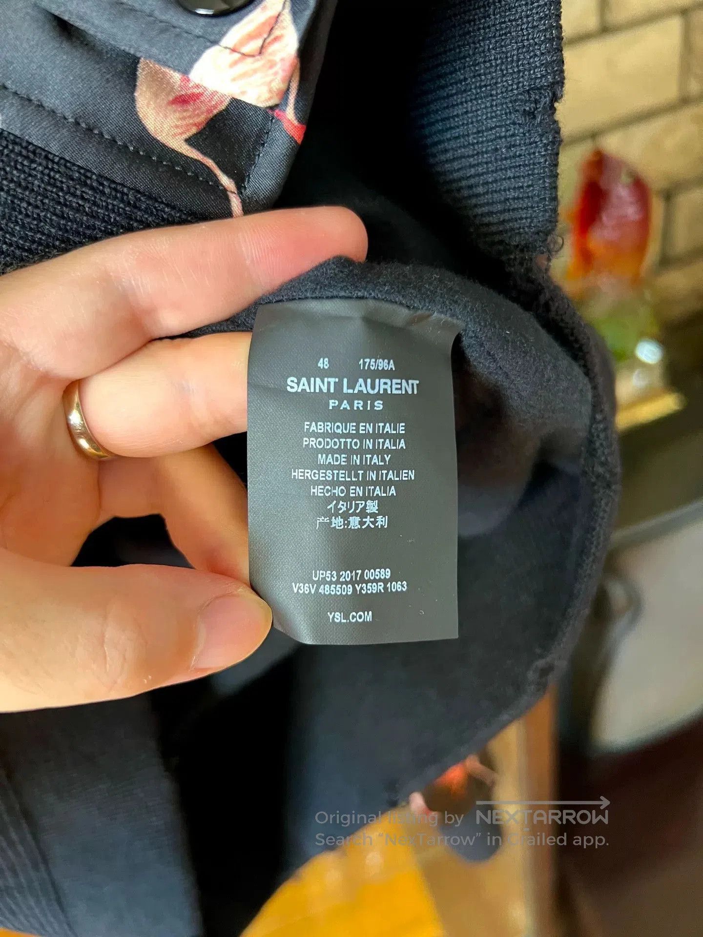 Saint Laurent Paris saint laurent flamingo silk bomber jacket. Size M / US 6-8 / IT 42-44 - 5 Thumbnail