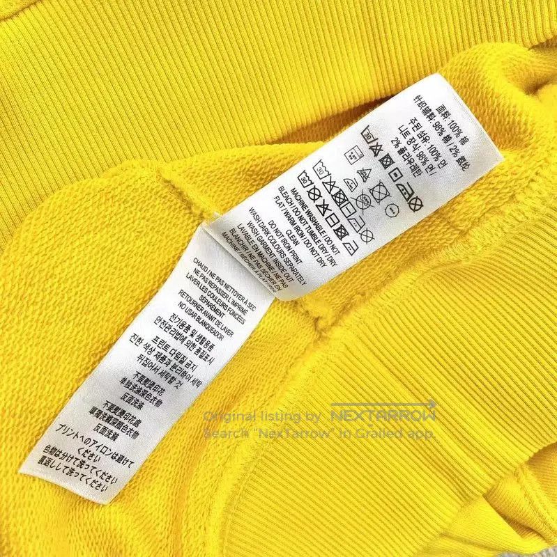 Burberry Burberry Yellow Cotton Women's Hoodie. Size XXS / US 00 / IT 34 - 5 Thumbnail