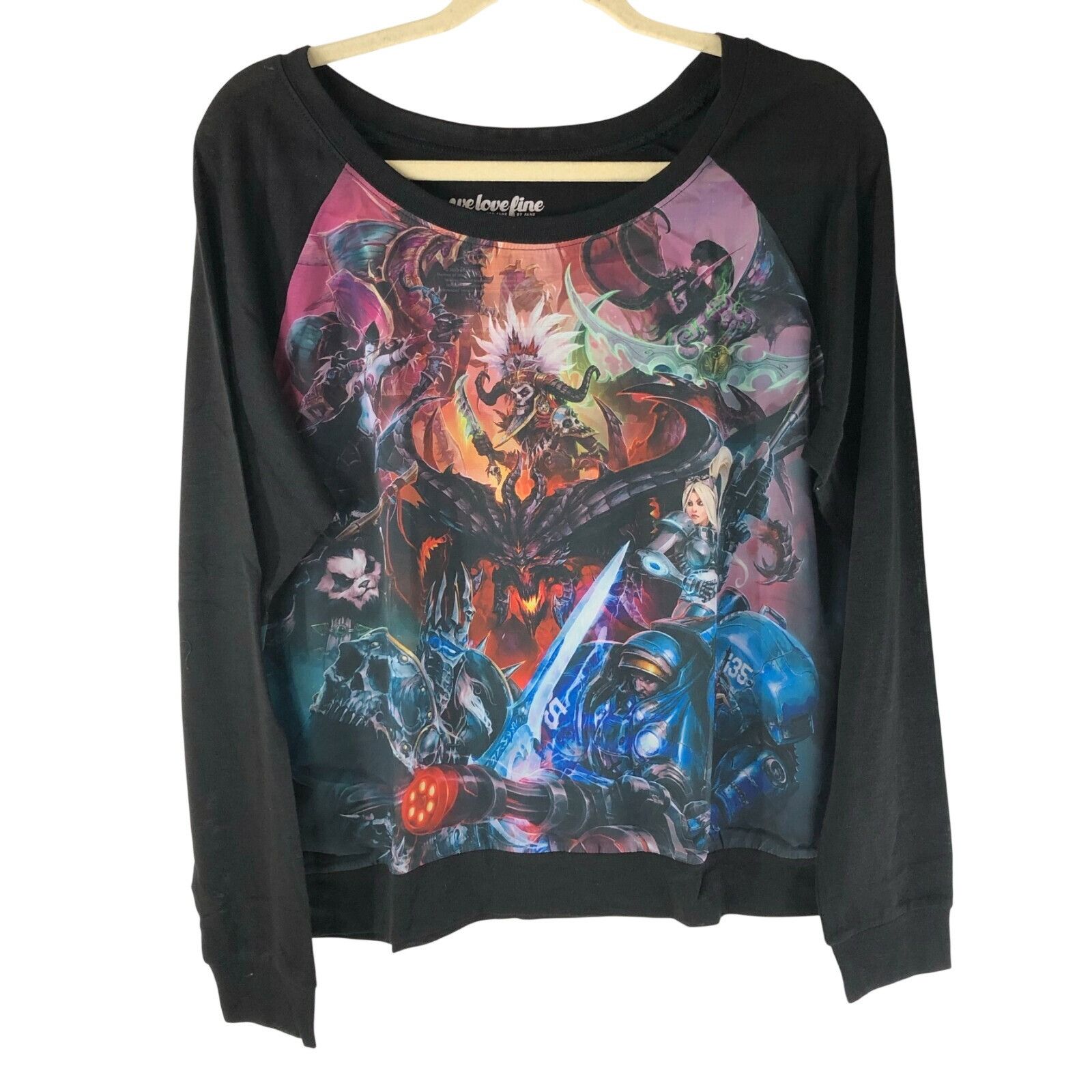 Other WeLoveFine Womens Heroes of the Storm Top TShirt Long Sleeve Size XL / US 12-14 / IT 48-50 - 1 Thumbnail