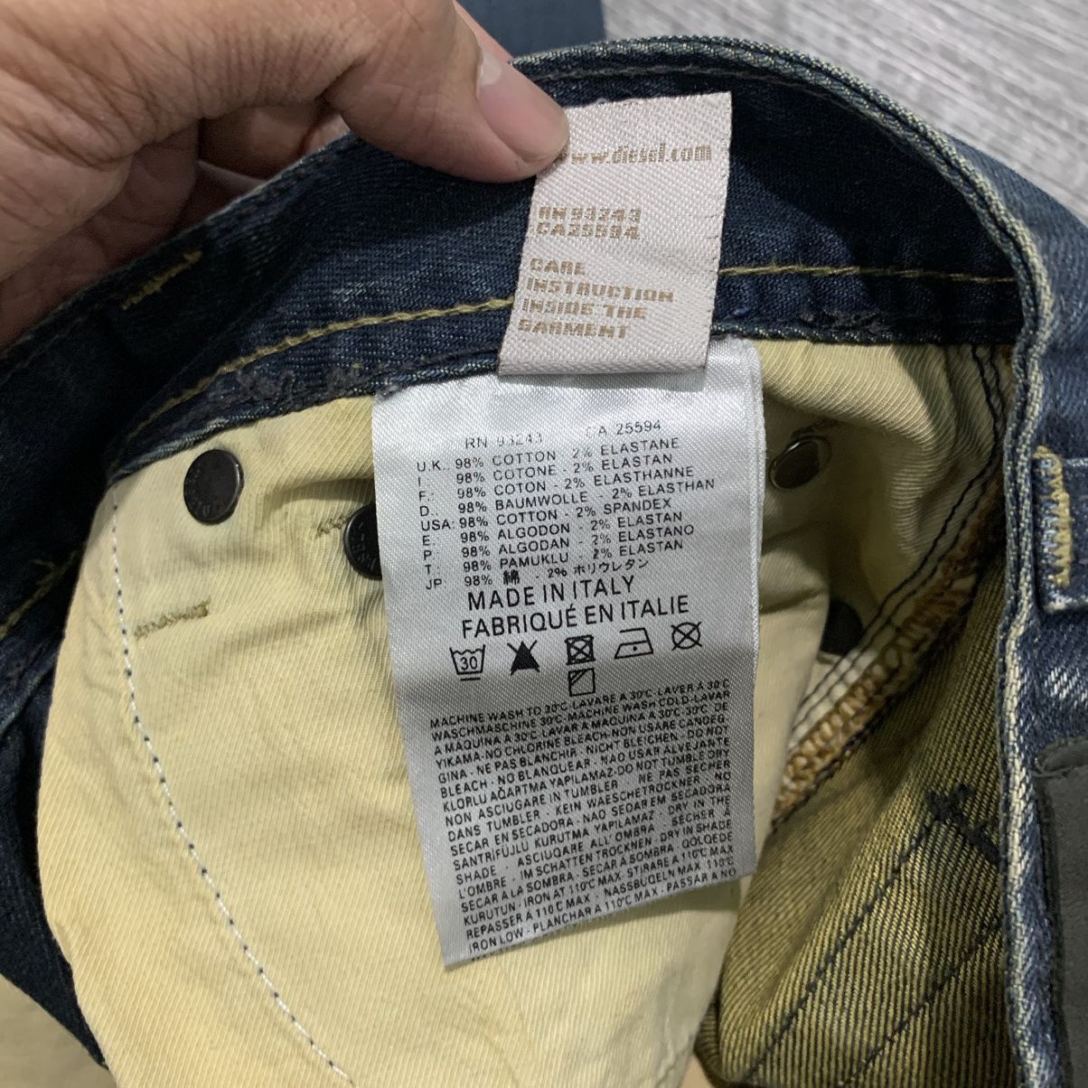 Diesel Diesel Zatiny Distressed Denim Pant Size US 30 / EU 46 - 13 Thumbnail