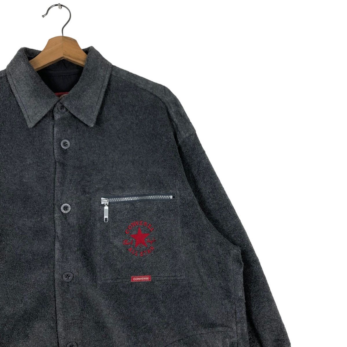 Japanese Brand Vintage Shirt Wool Jacket Converse Usa All Star Boston Mass Size US L / EU 52-54 / 3 - 6 Thumbnail