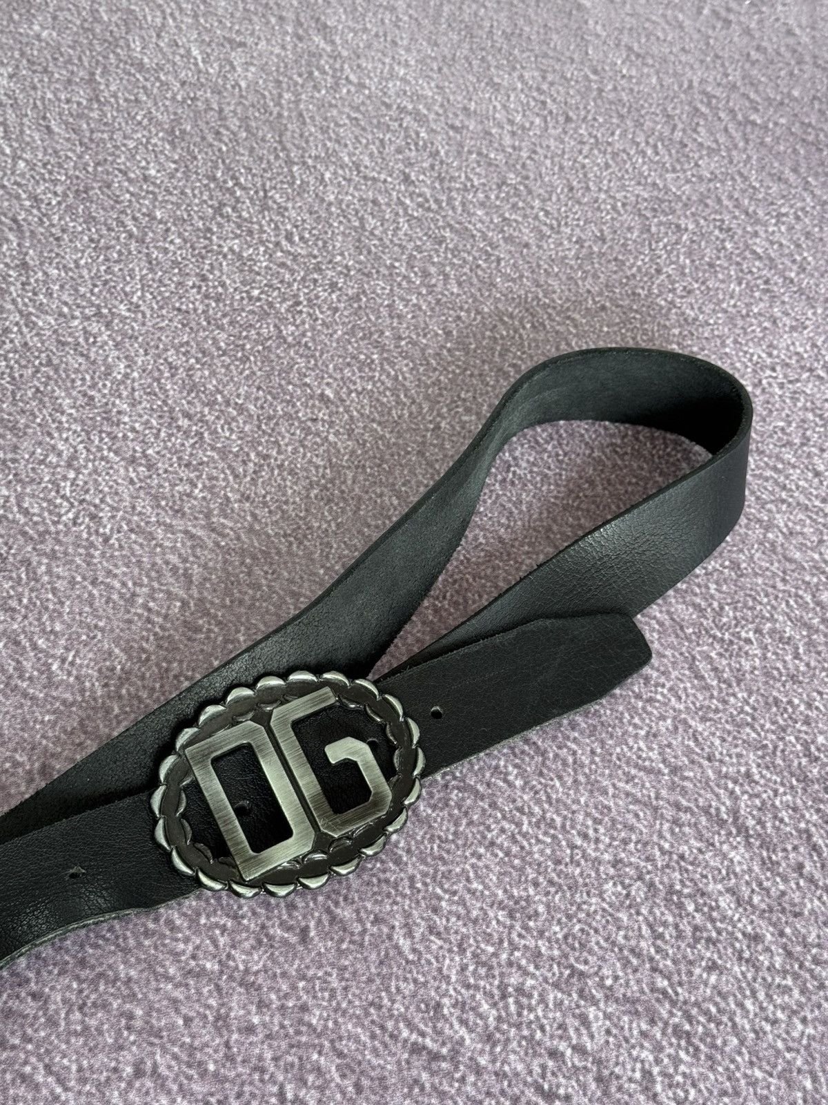 Dolce & Gabbana Y2K Dolce & Gabbana Gradient Metal Buckle Leather Belt Size ONE SIZE - 3 Thumbnail