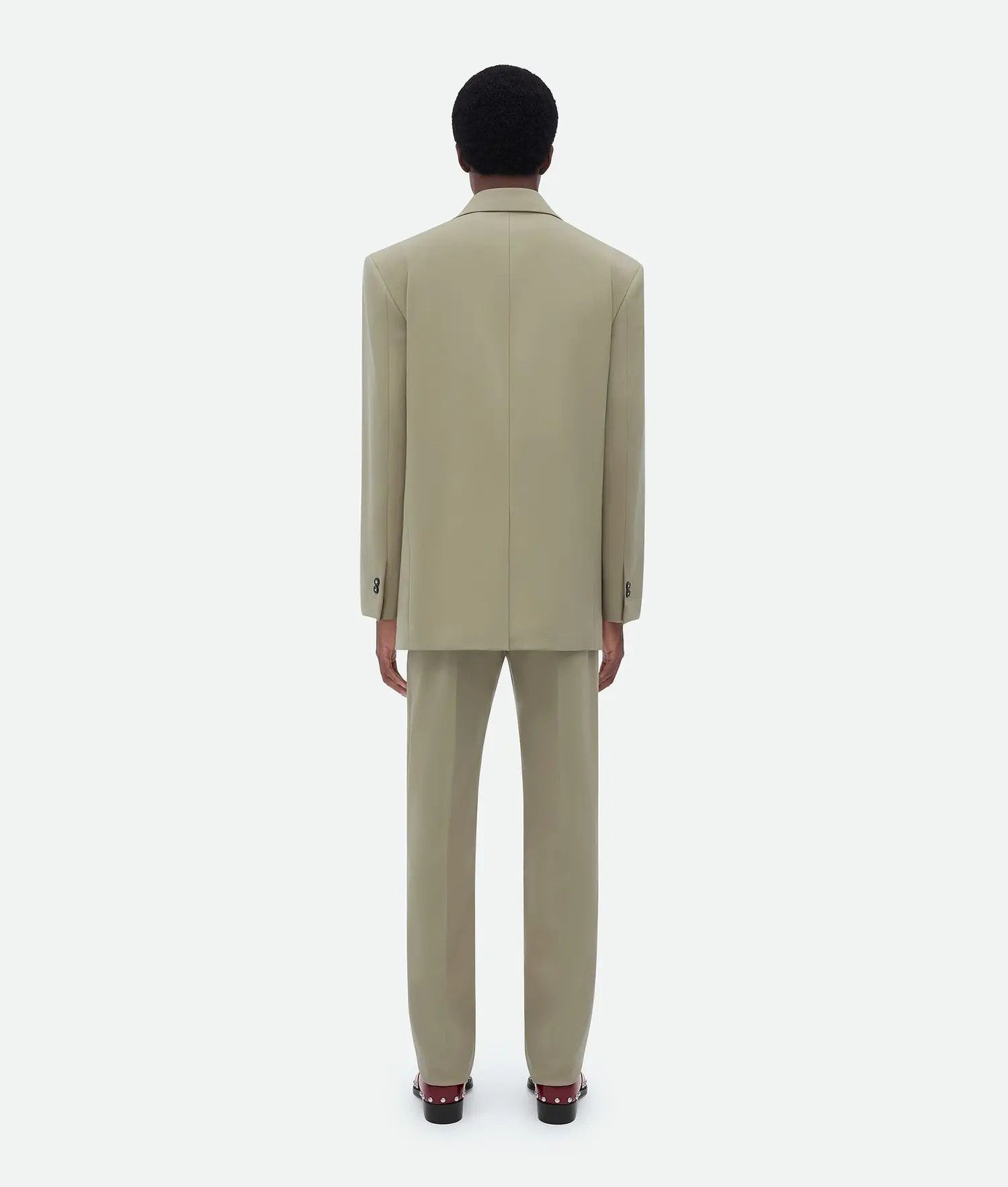 Bottega Veneta o1loc1c0325 717370 Grain De Poudre Jacket in Light Green Size US L / EU 52-54 / 3 - 3 Thumbnail