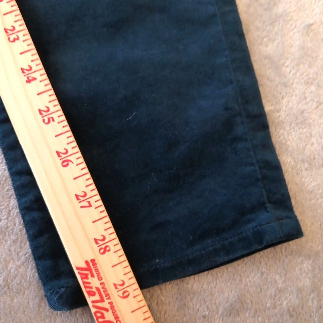 J.Crew J.Crew Stretch Pants Womens 29 Blue Velvet 31x29 Mid Rise Pockets Chino Pants Size 29" - 5 Thumbnail