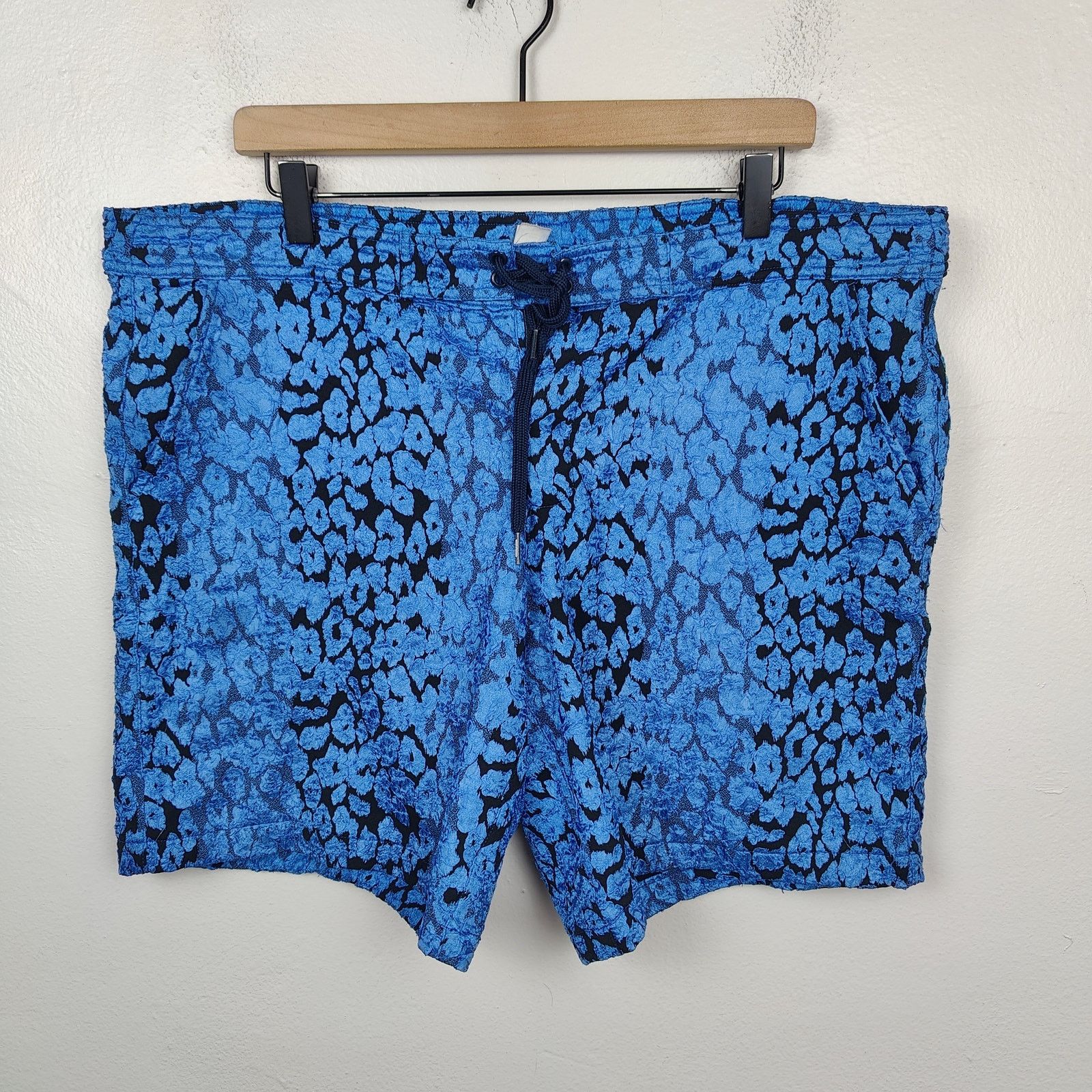 Other Moschino Swim Shorts Mens 42 Blue Metallic Leopard Print Size US 36 / EU 52 - 1 Thumbnail