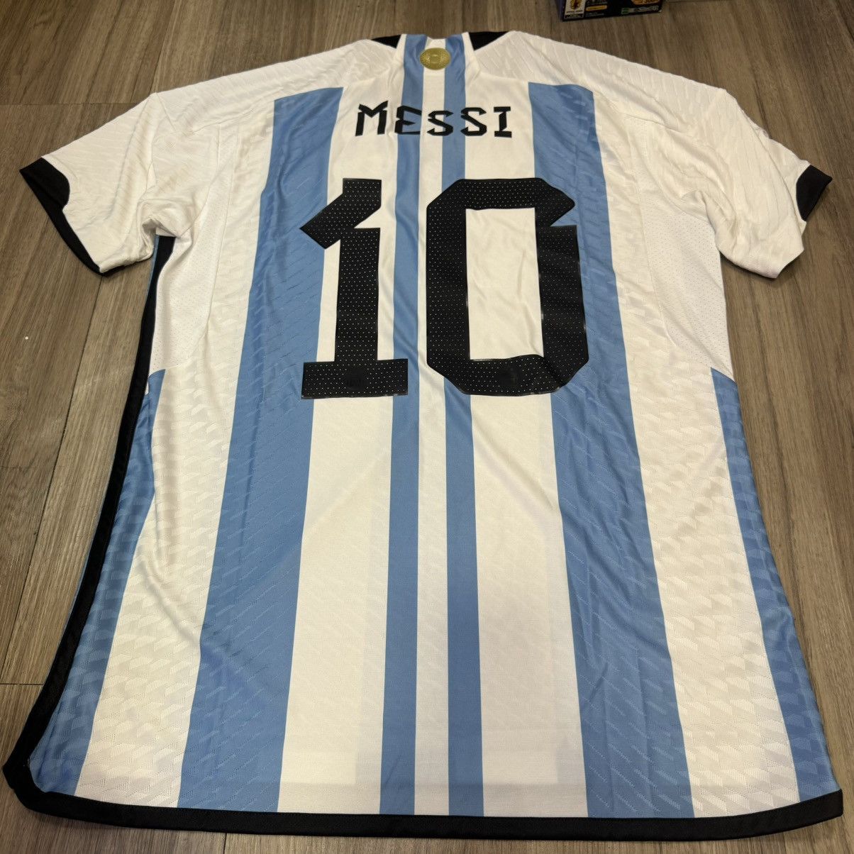 Adidas Argentina 22/23 player issue home shirt #10 Messi (Bnwt) Size US L / EU 52-54 / 3 - 2 Thumbnail