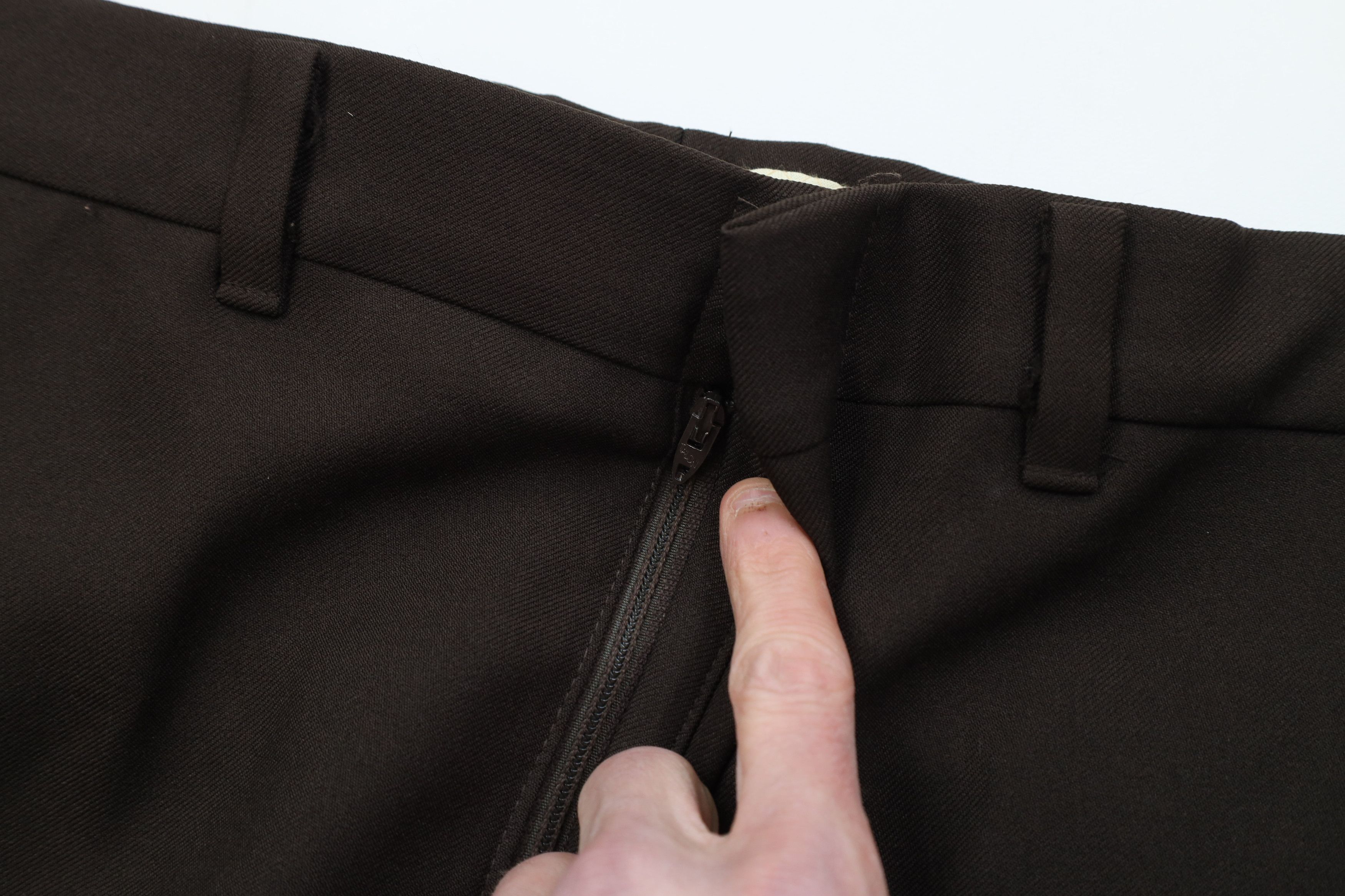Vintage Vintage 70s Streetwear Flared Wide Leg Chino Pants Brown USA Size US 32 / EU 48 - 7 Thumbnail