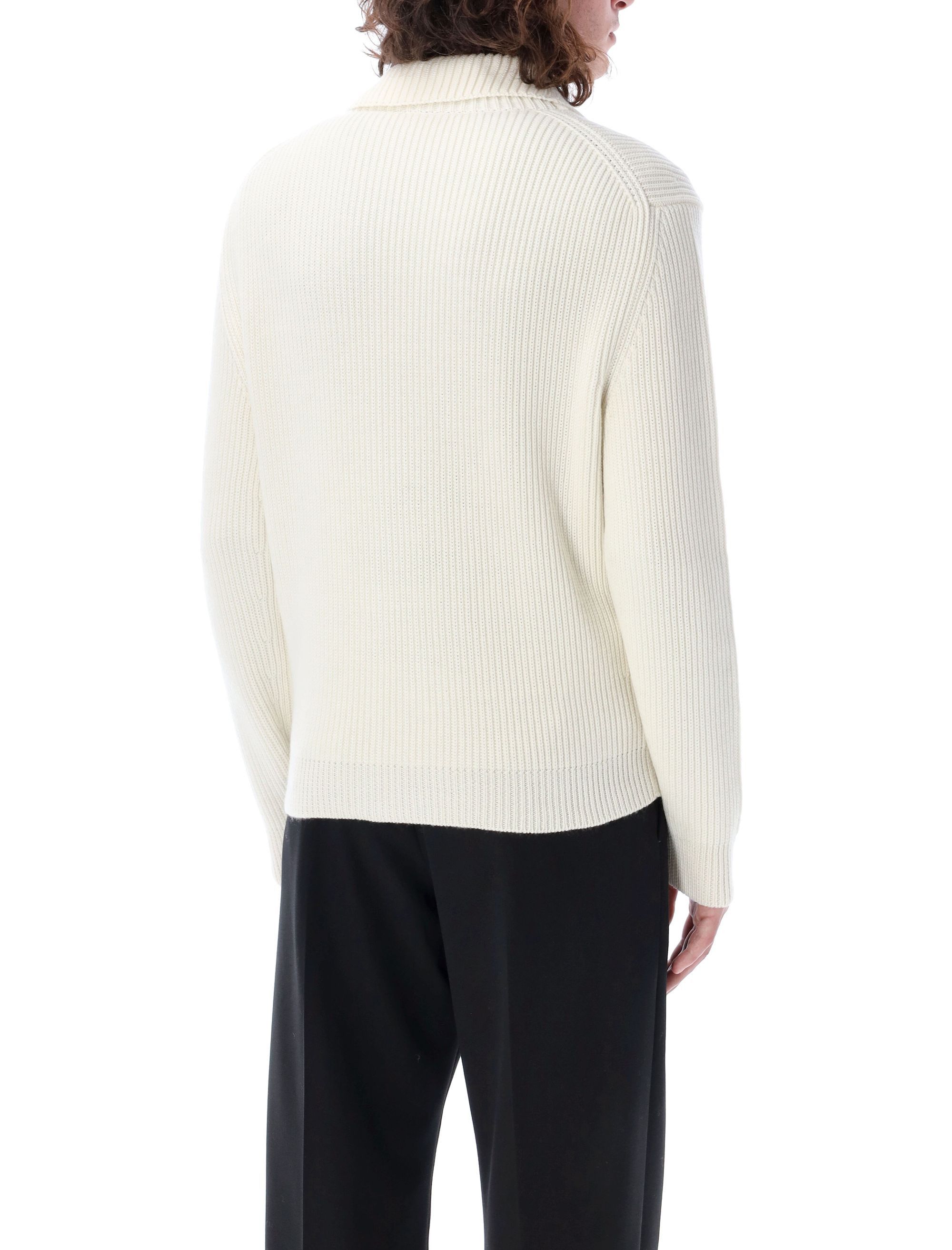 Tom Ford o1w1db10225 KLL004 V-Neck Collar Cardigan in White Size US S / EU 44-46 / 1 - 2 Thumbnail