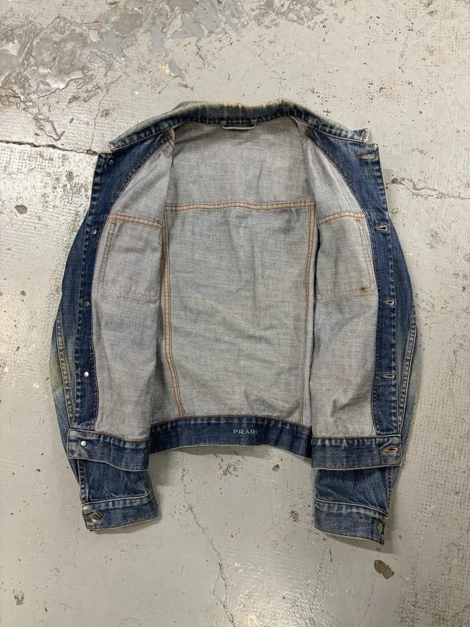 Prada AW2004 Prada Light Blue Denim Cargo Pocket Jacket Size US M / EU 48-50 / 2 - 8 Thumbnail