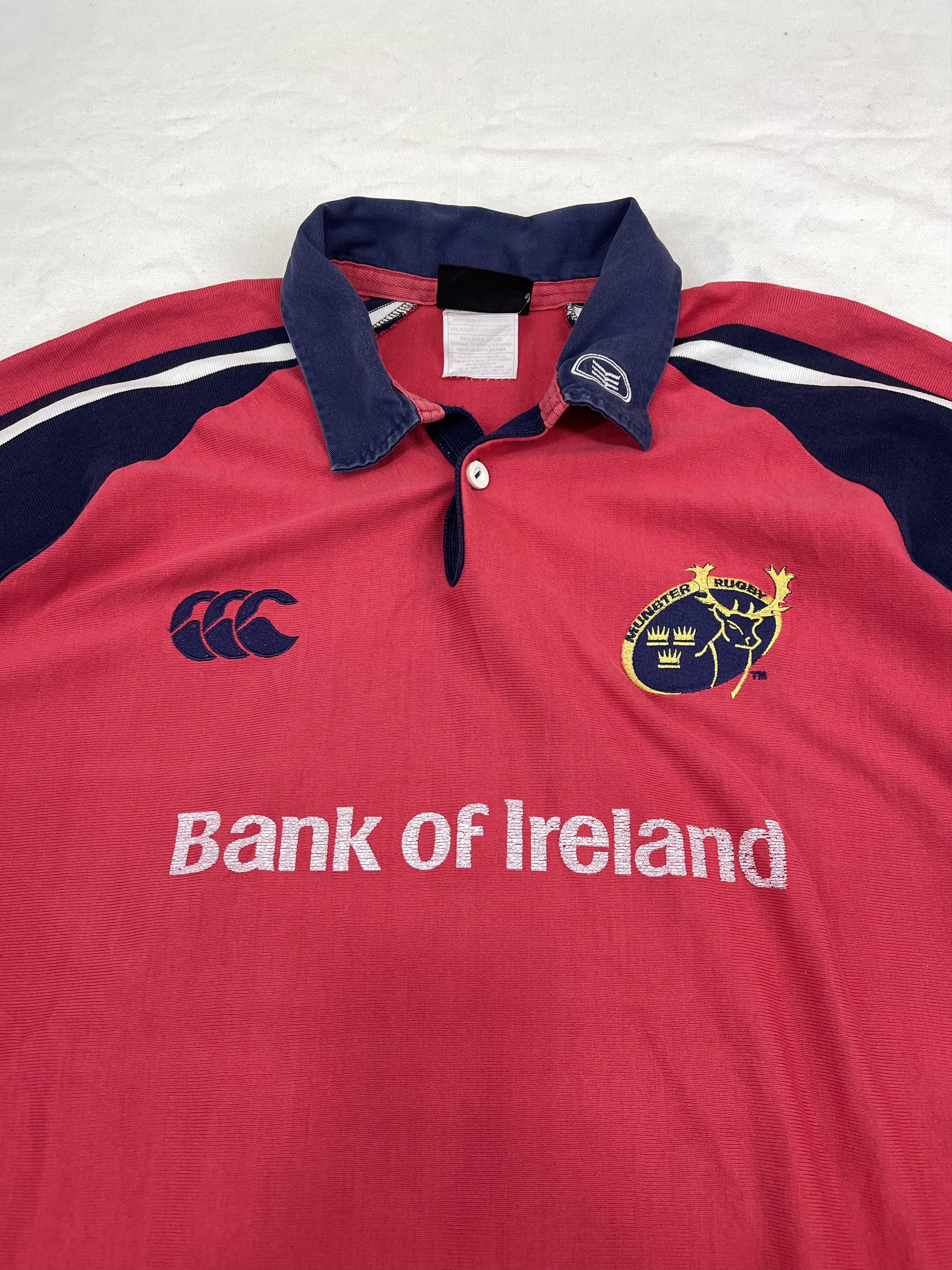 Canterbury of New Zealand 90s Vintage CANTERBURY BANK OF IRELAND Polo Tee #1873/08 Size US XXL / EU 58 / 5 - 2 Thumbnail