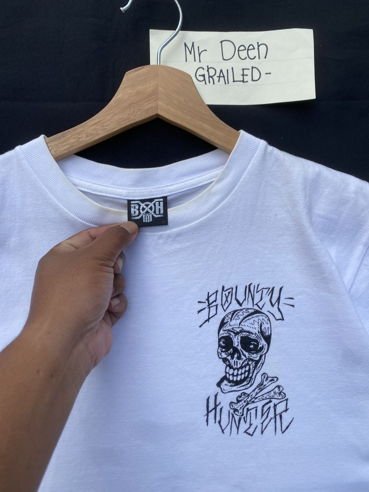 Bounty Hunter Rare Vintage 00s Bounty Hunter Skull Illustration Tshirt Size US M / EU 48-50 / 2 - 12 Thumbnail