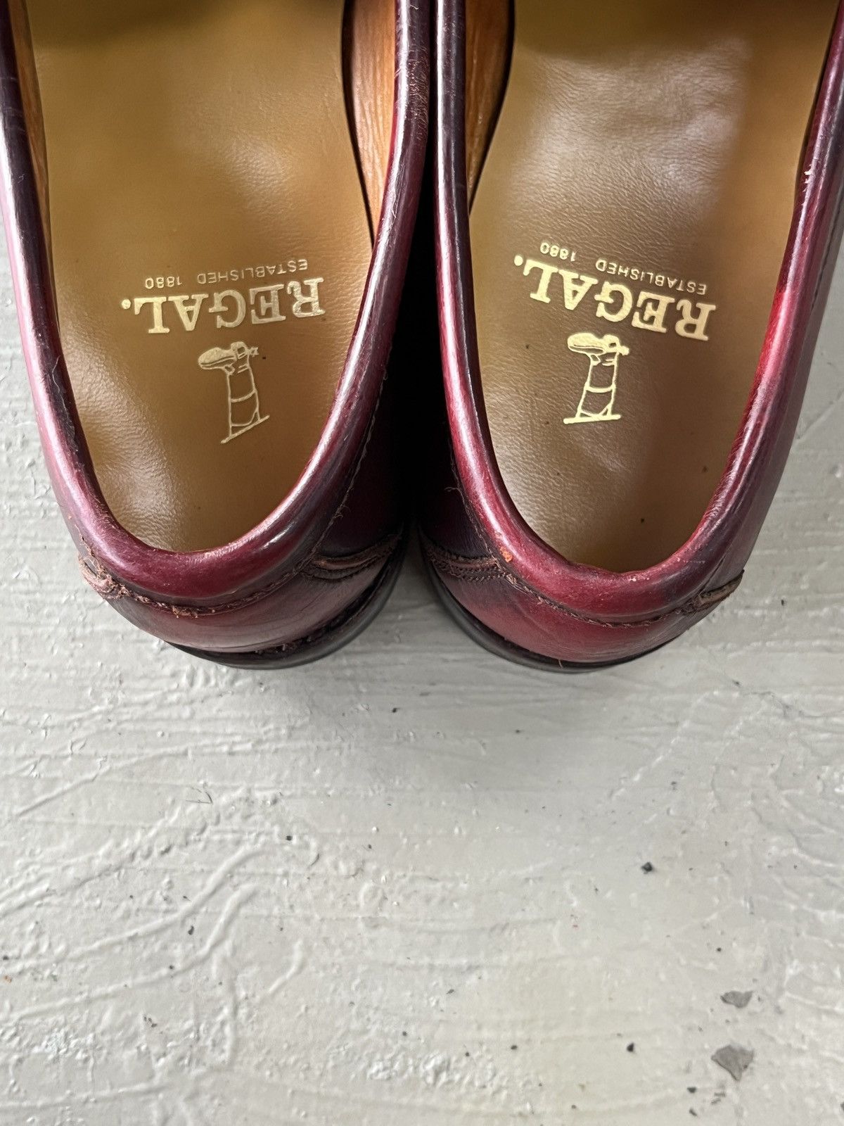 REGAL Regal The Row Style Wine Burgundy Penny Loafers Size US 6.5 / EU 39-40 - 5 Thumbnail