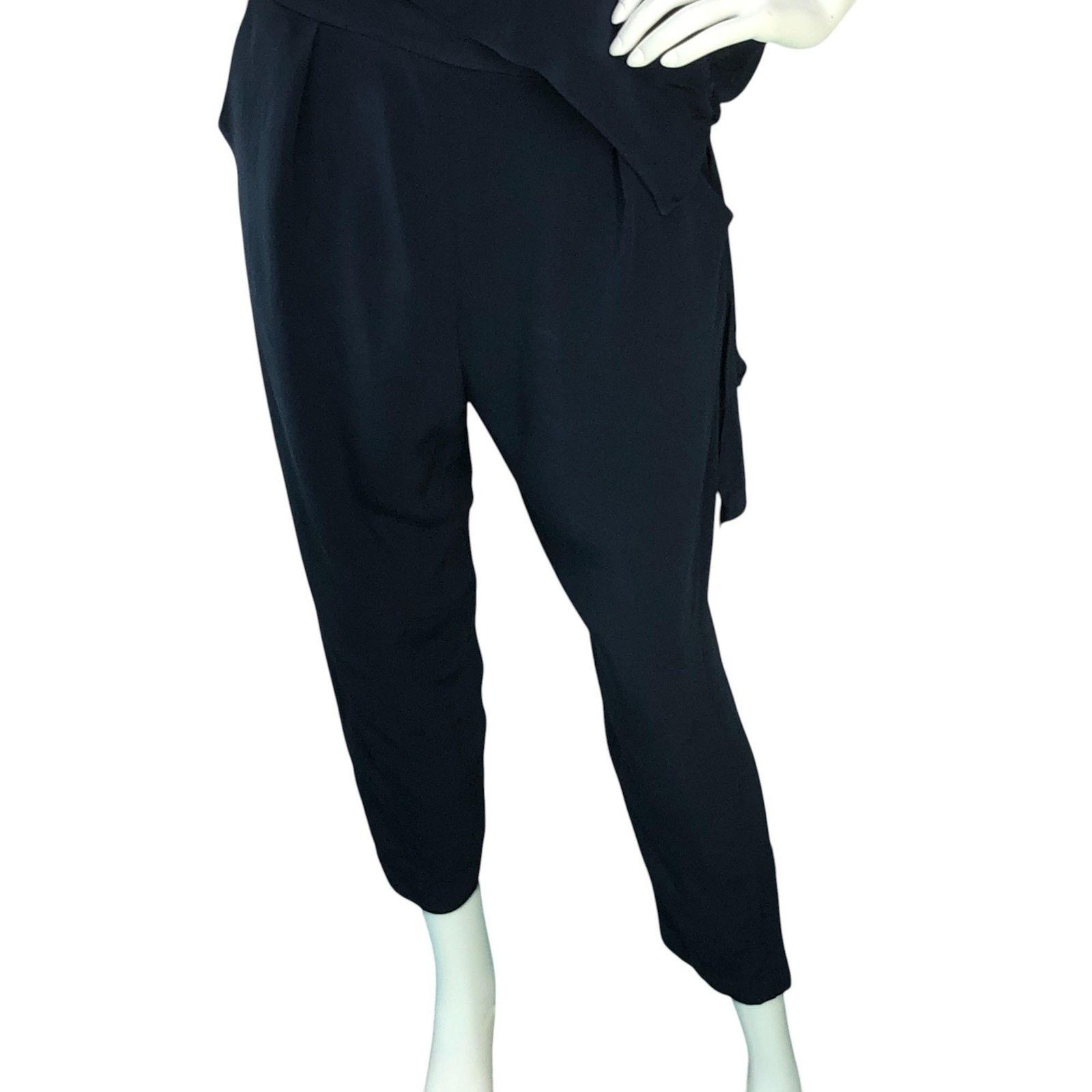 Rachel Comey Rachel Comey Jumpsuit 8 Silk Wide Leg V Neck Draped Pantsuit Size 30" / US 8 / IT 44 - 3 Thumbnail