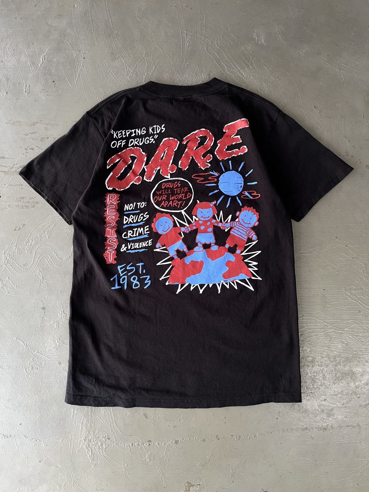 D.A.R.E Dare Resist Drugs Tee Rare Design ERD Grunge Size US S / EU 44-46 / 1 - 1 Thumbnail