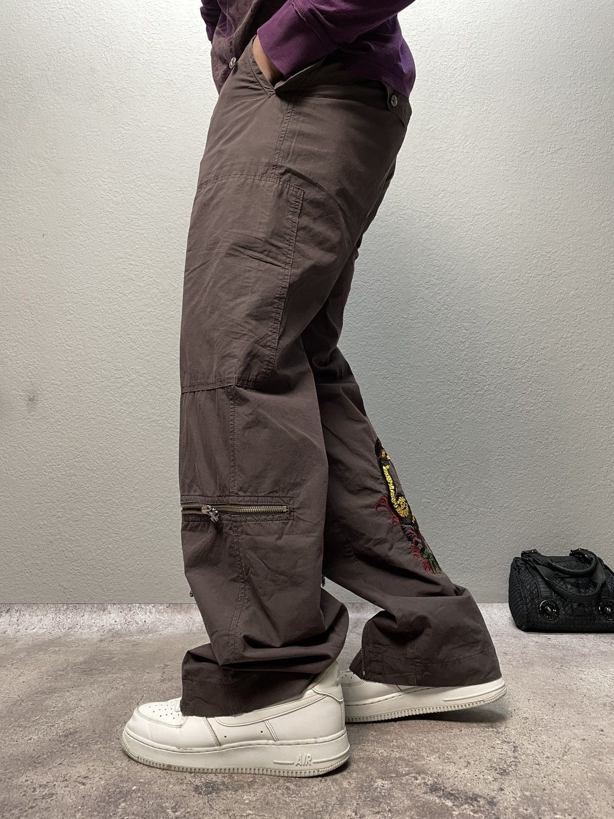 Ed Hardy Vintage Chrome hearts Style Cargo Pants Y2K Size US 30 / EU 46 - 1 Thumbnail