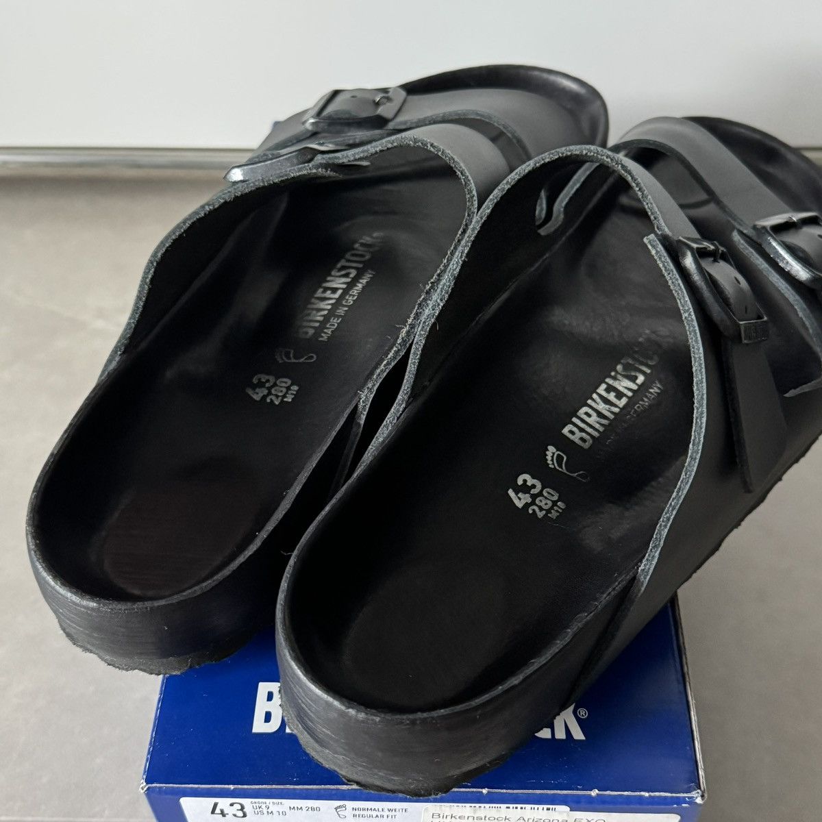 Birkenstock Birkenstock Arizona Exqusite Black EU43 Size US 10 / EU 43 - 3 Thumbnail