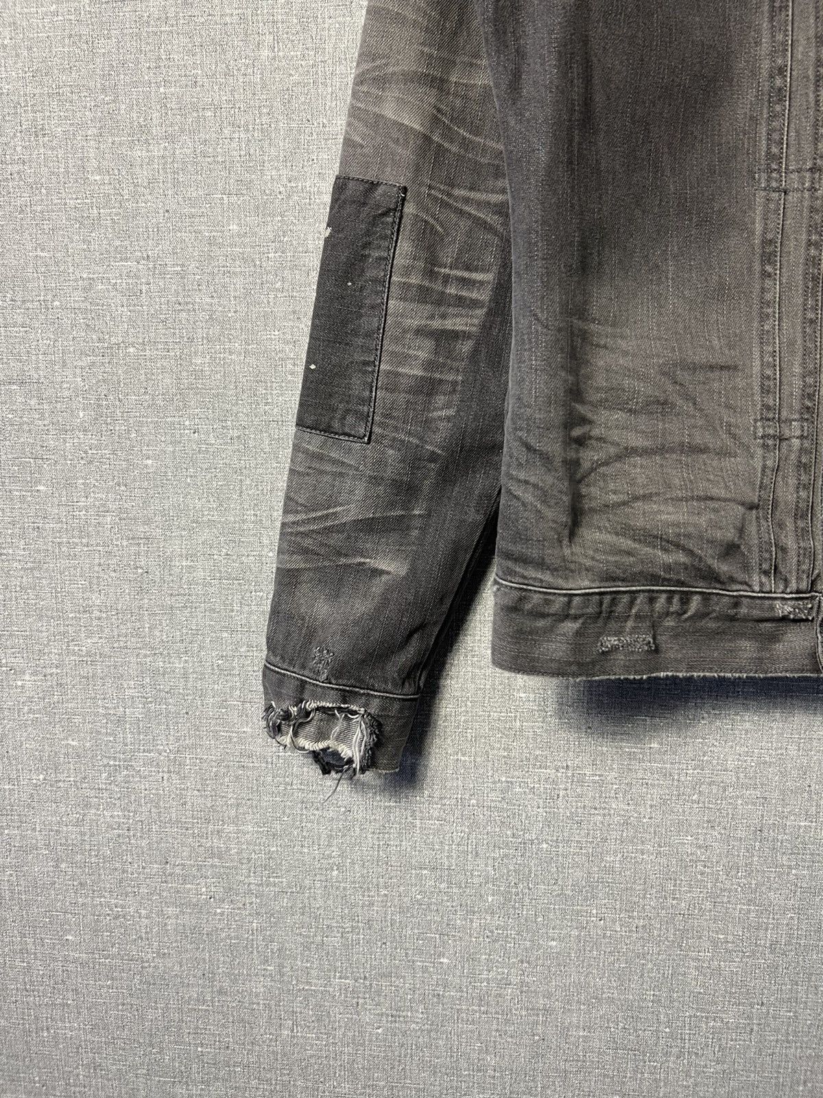 Allsaints Rare Allsaints Gault Distressed Denim Jacket Corduroy Collar Size US S / EU 44-46 / 1 - 5 Thumbnail