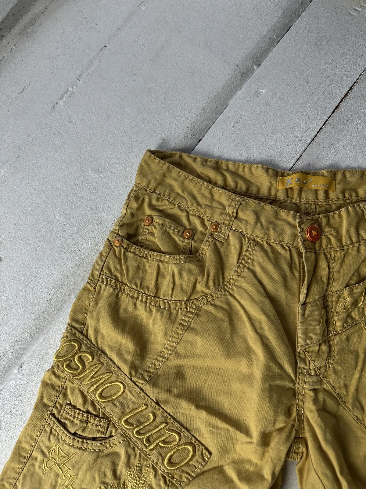 Other 🚨RARE COSMO LUPO BIG LOGO CARGO SHORTS Y2K VINTAGE Size US 34 / EU 50 - 11 Thumbnail