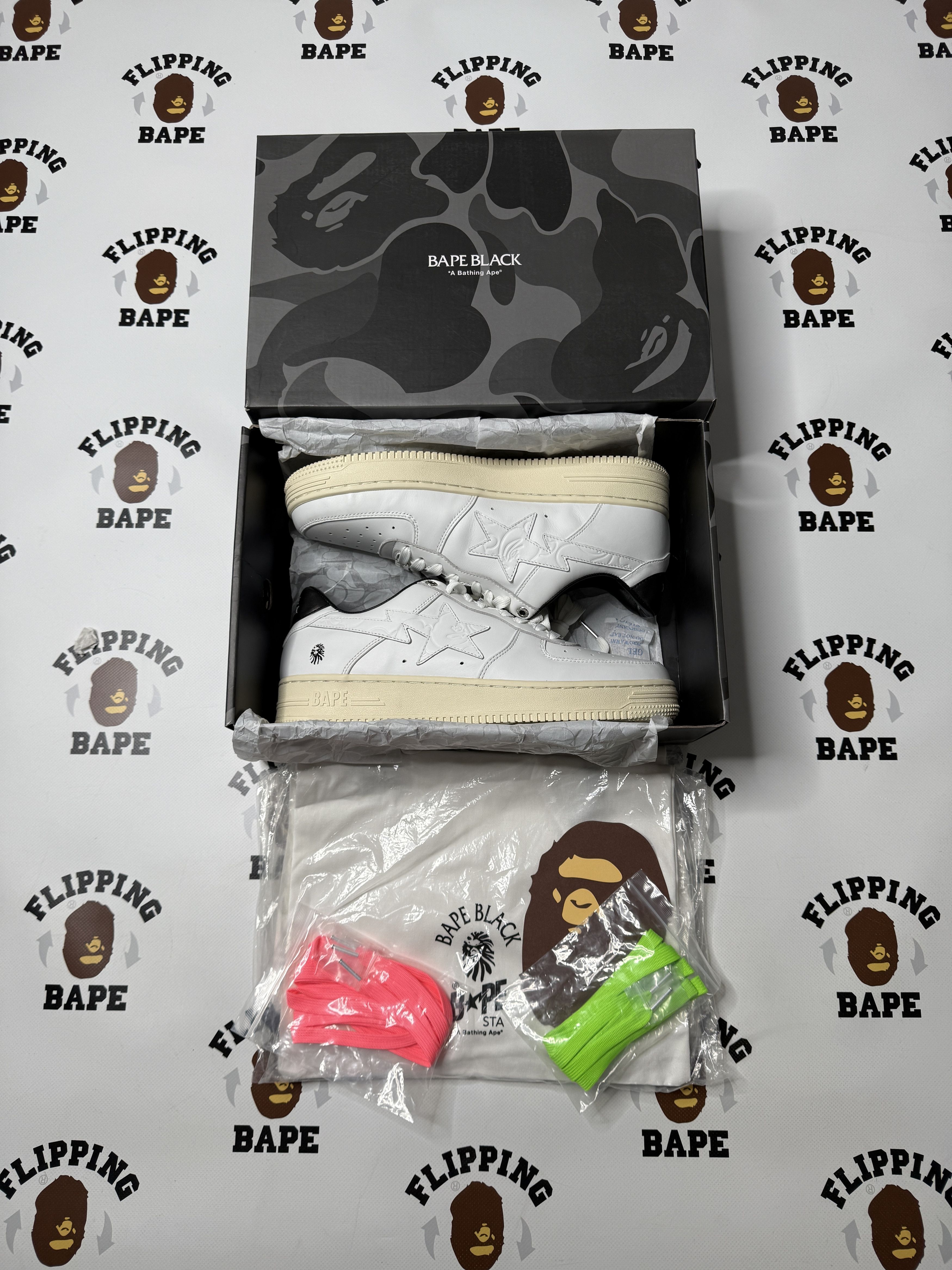 Bape BAPE BLACK BAPE STA LOW (SS21) Size US 12 / EU 45 - 22 Thumbnail