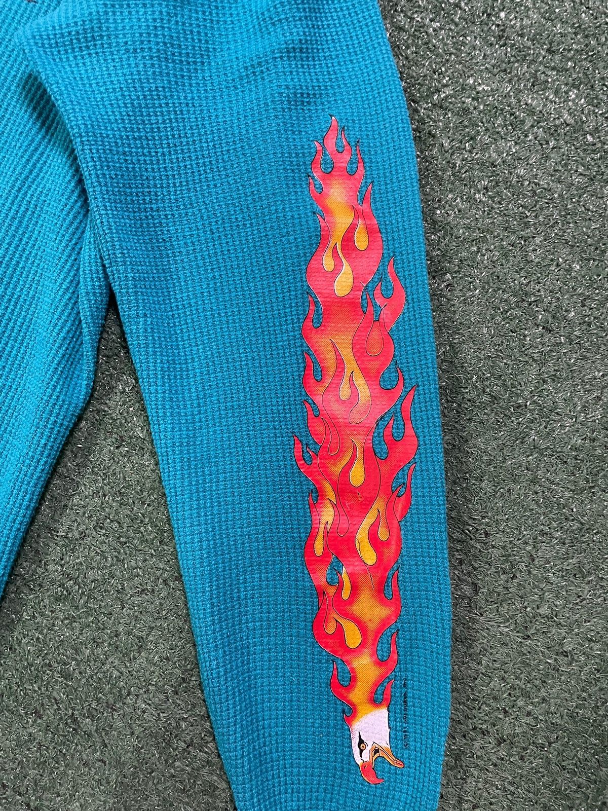 Harley Davidson Vintage 1990s Harley Davidson flame eagle thermal longsleeve Size US XL / EU 56 / 4 - 3 Thumbnail
