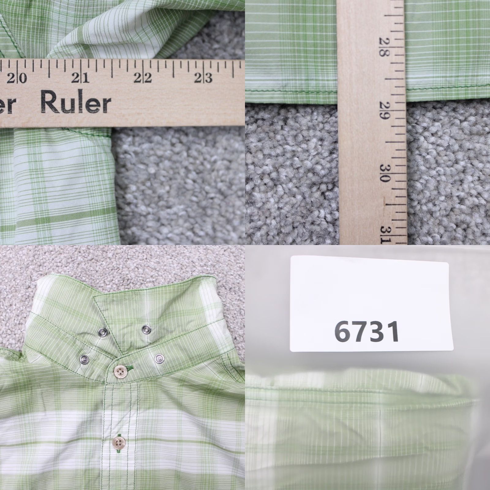 The North Face The North Face Shirt Mens Medium Green Vapor 100% Nylon Short Sleeve Button-Up Size US M / EU 48-50 / 2 - 9 Thumbnail