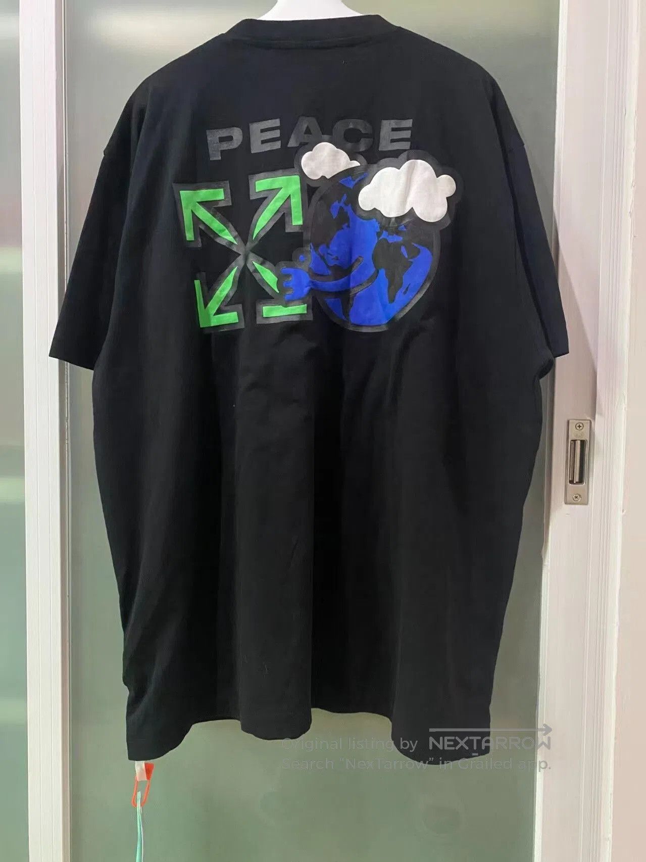 Off-White Off-White Peace Worldwide Logo T-shirt. Size US M / EU 48-50 / 2 - 2 Thumbnail
