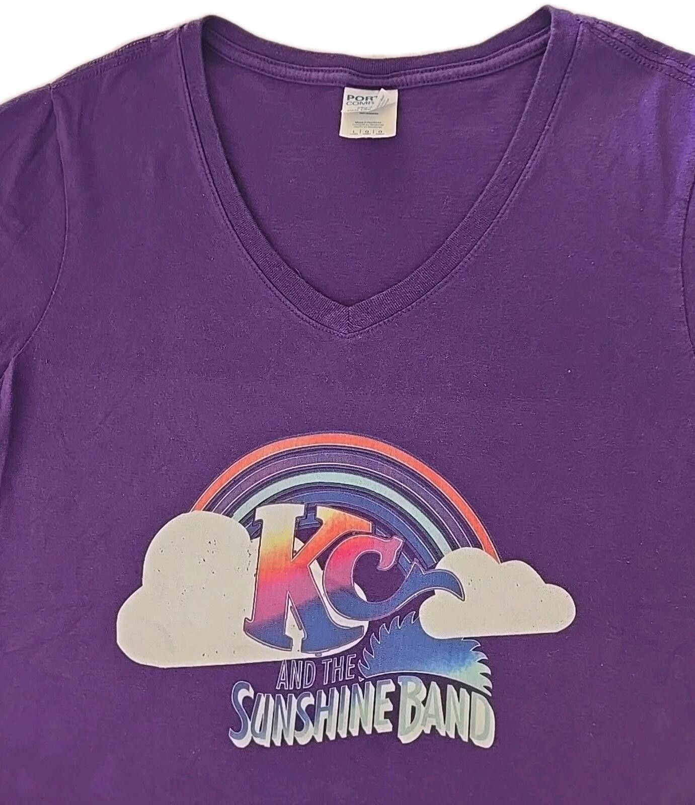 Port & Company KC And The Sunshine Band Retro Disco Purple T-Shirt Womens L Size US L / EU 52-54 / 3 - 2 Thumbnail