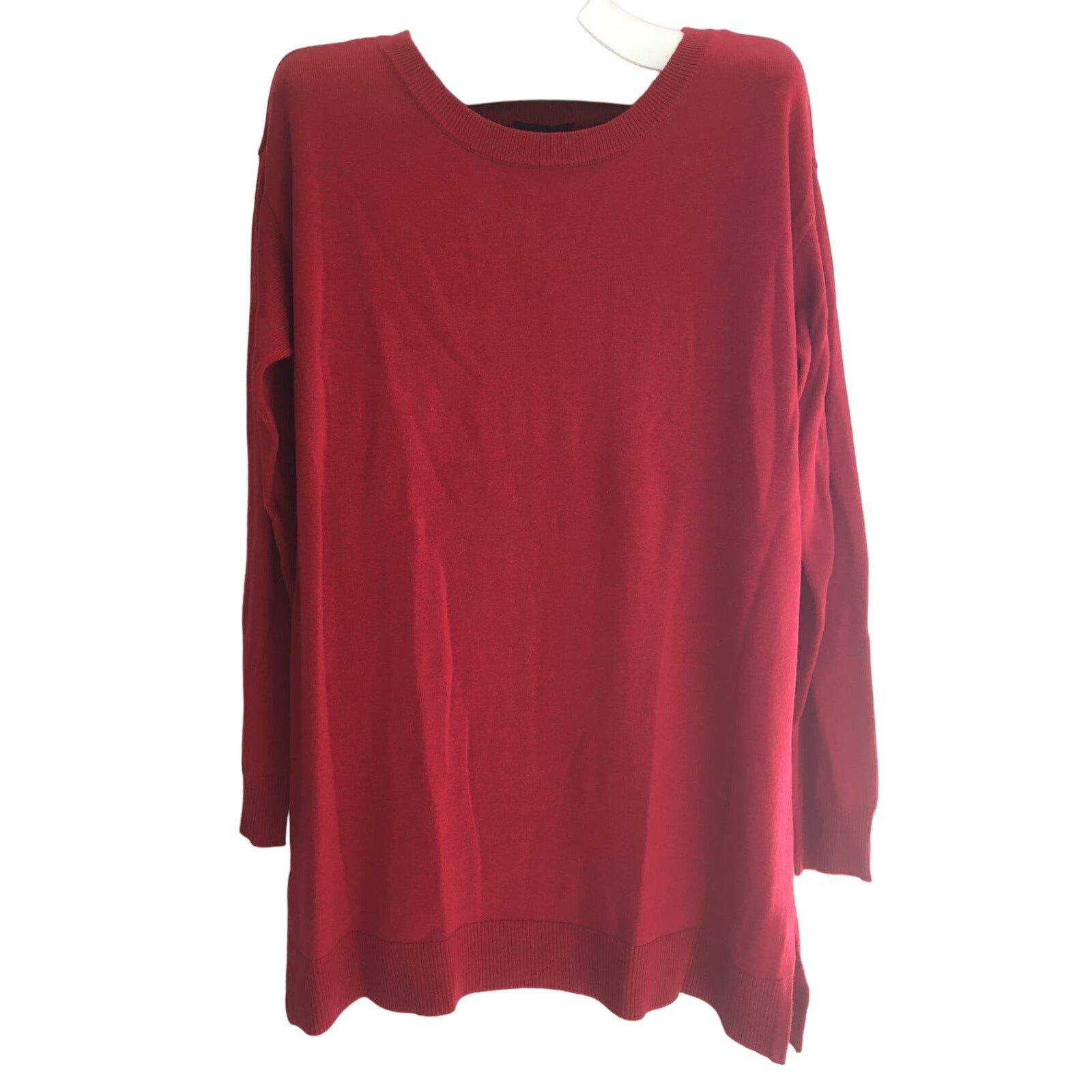 Other NWT Intro Love The Fit Medium Red Sweater Ribbed Hems Size M / US 6-8 / IT 42-44 - 1 Thumbnail