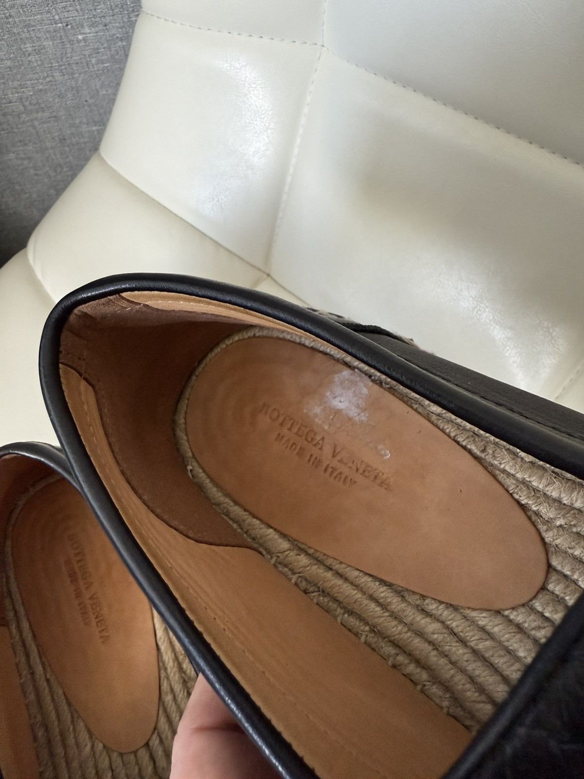 Bottega Veneta Bottega Veneta Woven Leather Loafers Shoes Espadrille Sole Size US 8 / EU 41 - 17 Thumbnail