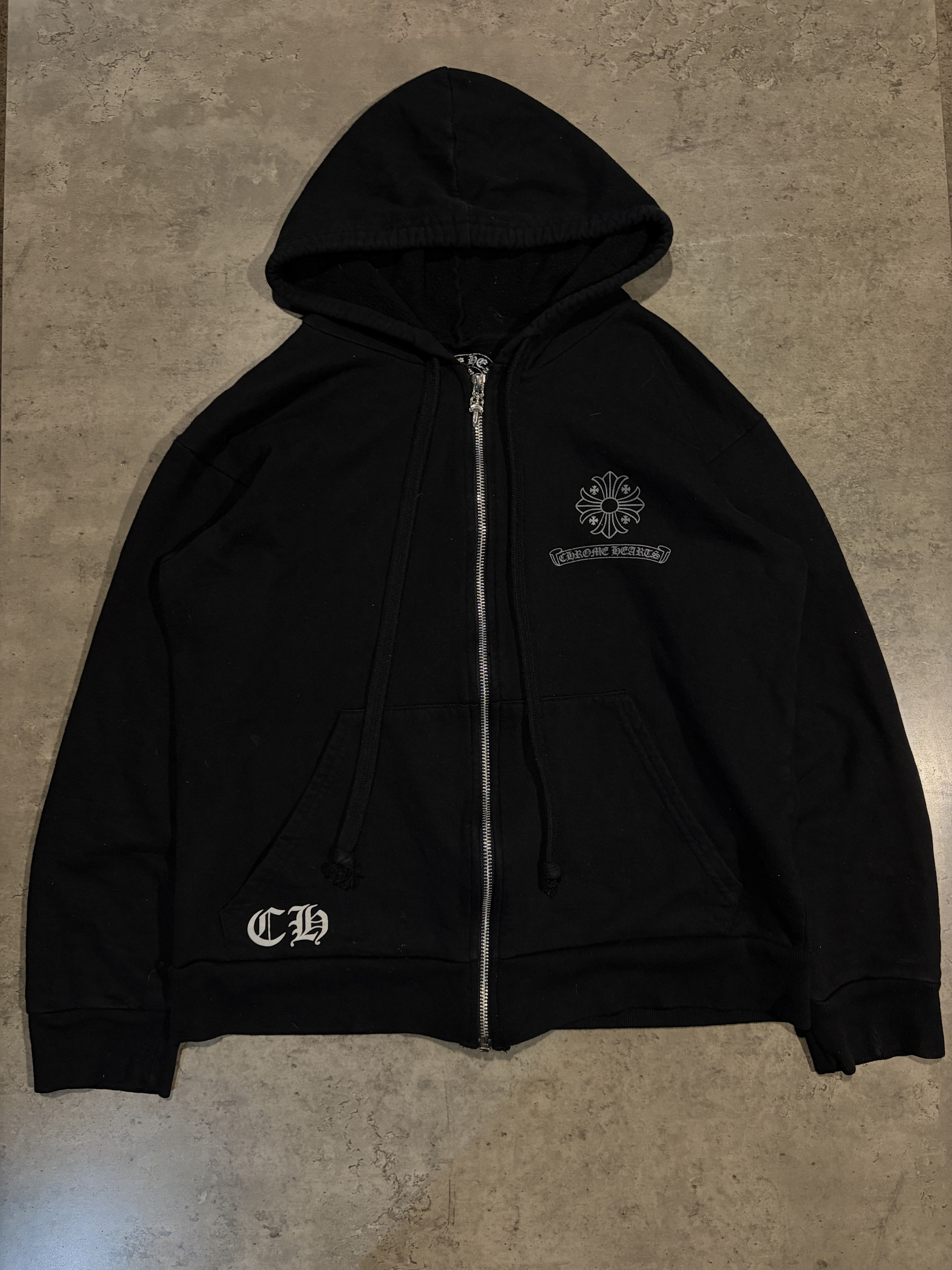 Chrome Hearts chrome hearts zip up hoodie cross Size US S / EU 44-46 / 1 - 1 Thumbnail