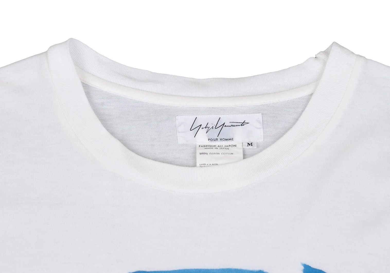 Yohji Yamamoto Yohji Yamamoto Drawing Print T-shirt White Blue Size US M / EU 48-50 / 2 - 3 Thumbnail