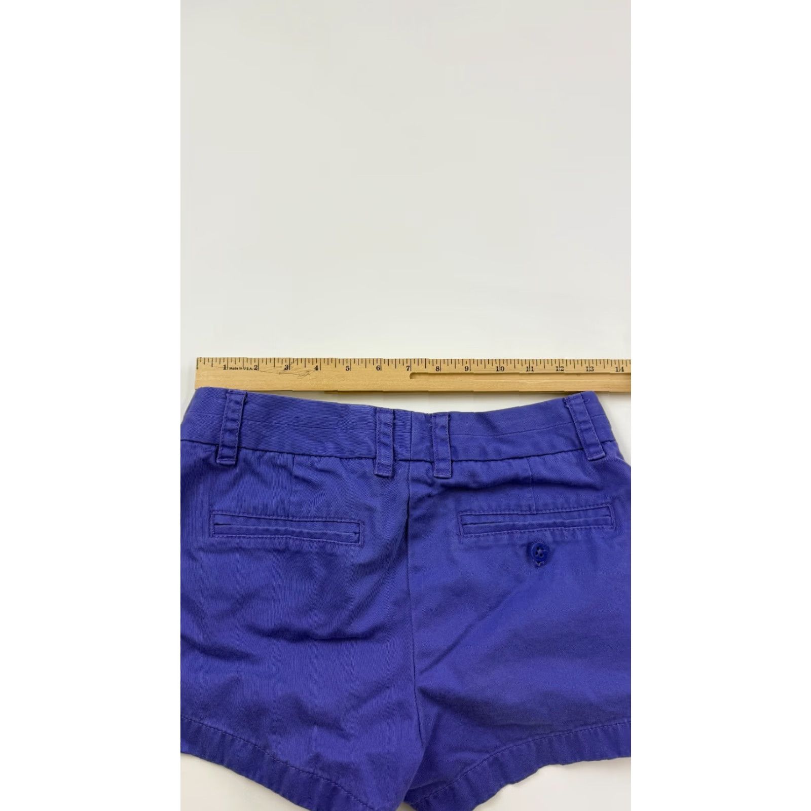 J.Crew J.Crew Shorts Womens 0 Purple Chino 3" Inseam Comfort Slash Pockets Mid Rise Casual Summer Spring Womens Size 25" / US 0 / IT 36 - 6 Thumbnail