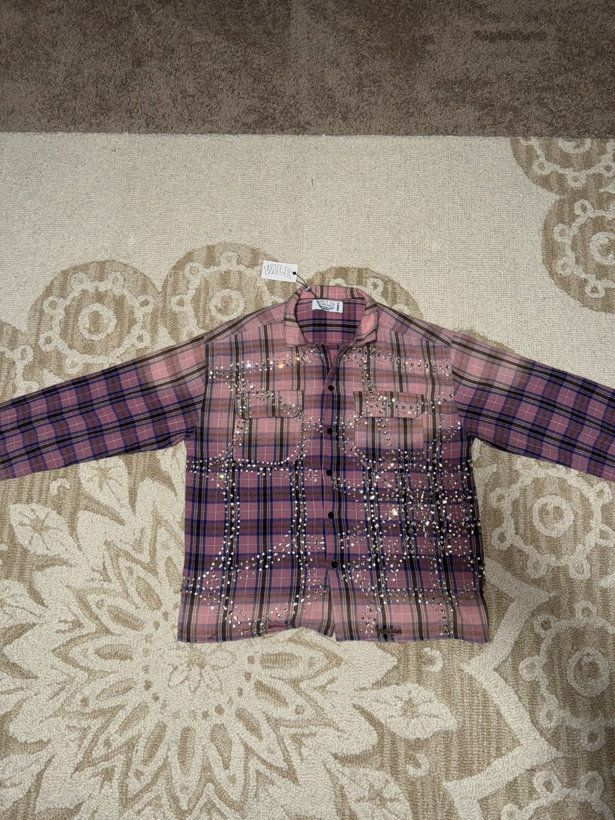 Valelives grey web flannel