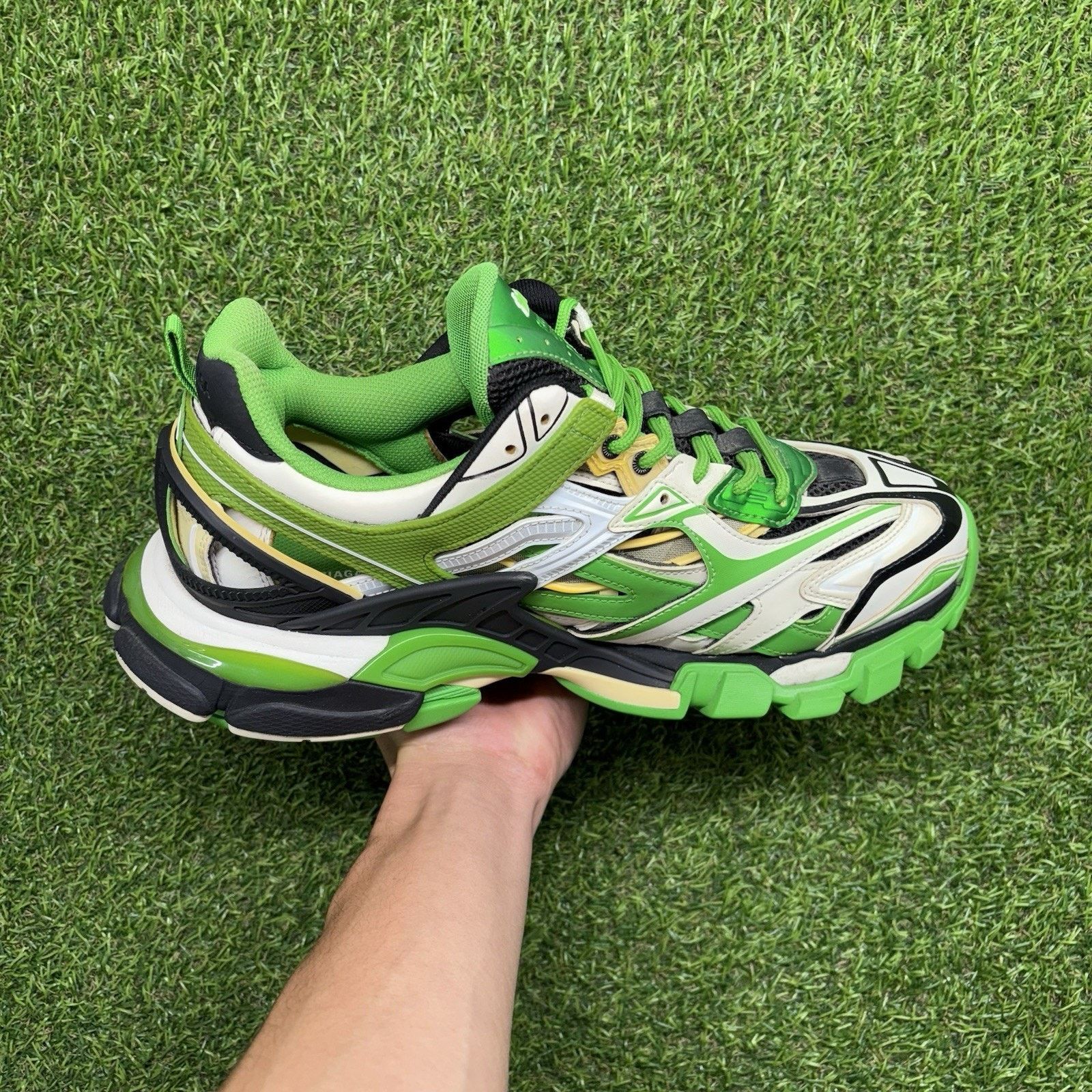 Balenciaga Balenciaga Track 2 Trainer ' White Green ' | GREAT COND! Size US 10 / EU 43 - 14 Thumbnail