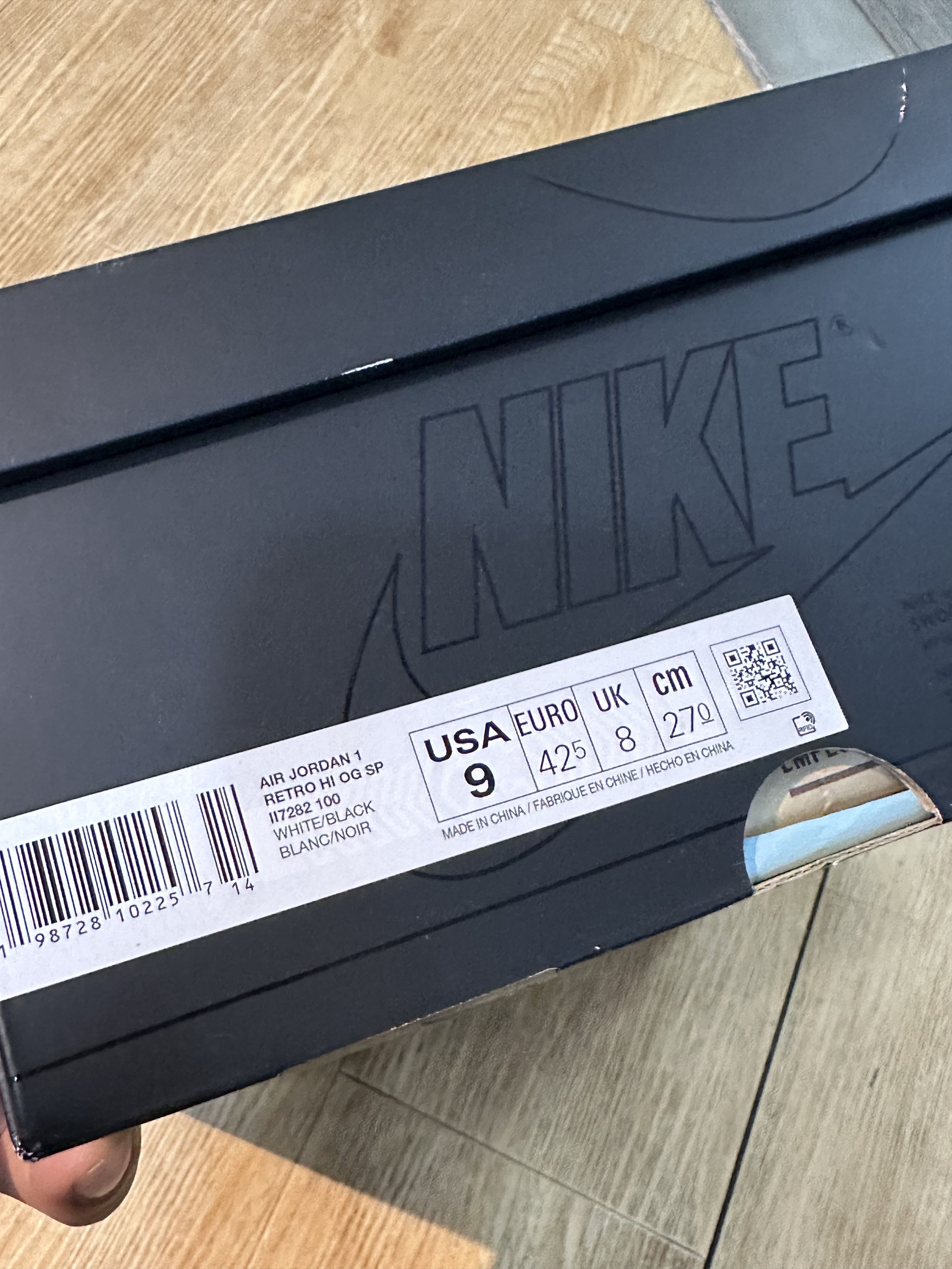 Fragment Design × Nike Jordan 1 Retro High OG SP Fragment x Union LA White Black Size US 9 / EU 42 - 23 Thumbnail