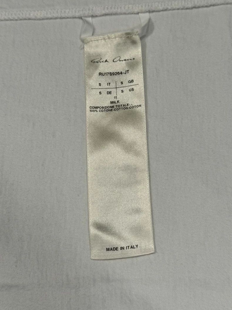 Rick Owens rick owens white short sleeve tee-2508 Size US S / EU 44-46 / 1 - 3 Thumbnail