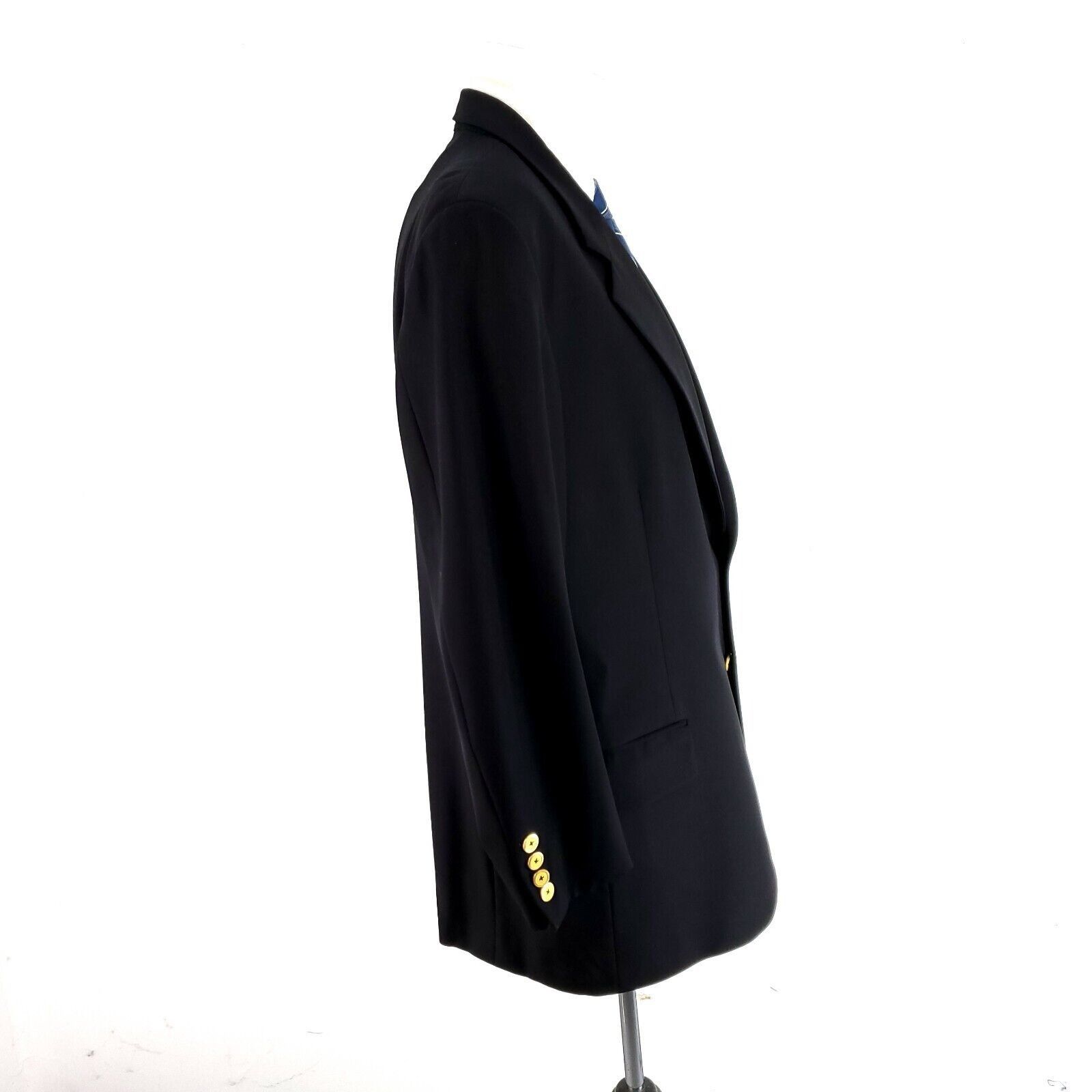 Tom James Tom James Innocenti Oro Bespoke Wool 2 Gold Button Blazer 42 Size 42R - 7 Thumbnail