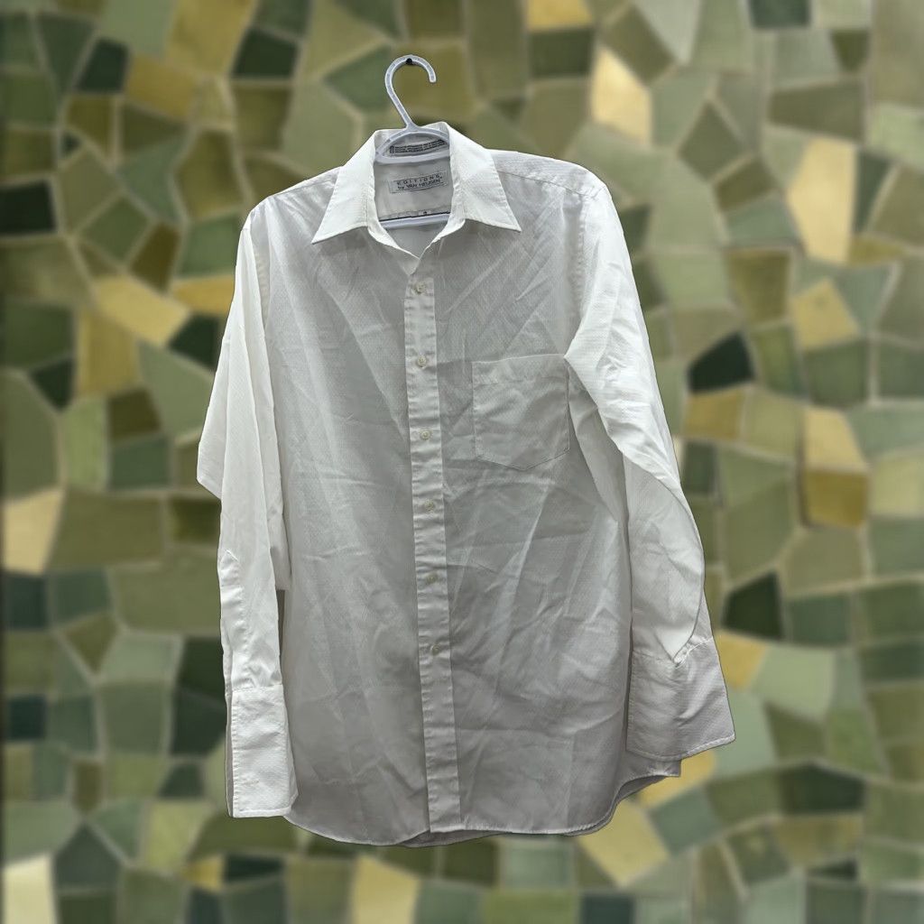 Van Heusen Editions by Van Heusen Mens Shirt 15 32/33 White Long Sleeve Button Up Shirt Size US M / EU 48-50 / 2 - 1 Thumbnail