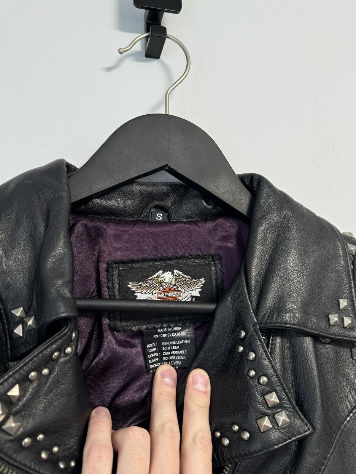 Harley Davidson Harley Davidson Vintage 90’S Leather Jacket Women’s Moto Size S / US 4 / IT 40 - 11 Thumbnail
