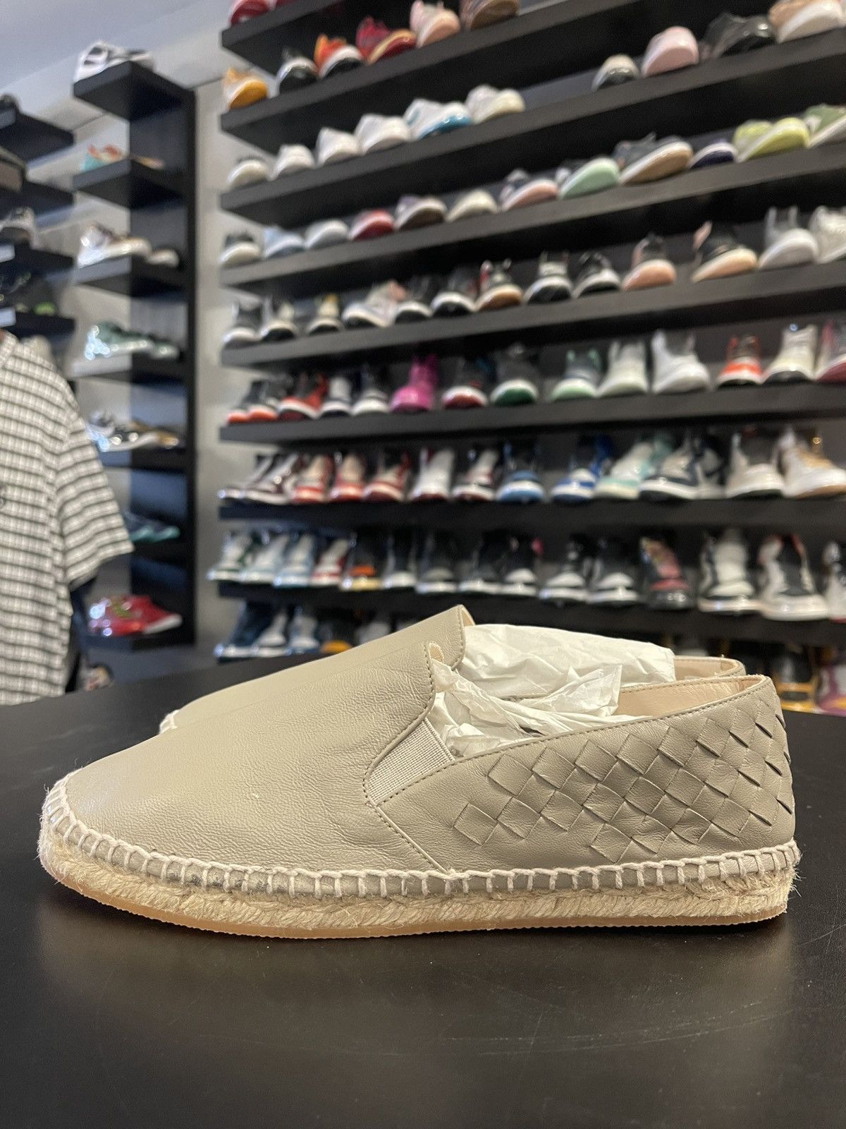 Bottega Veneta Size 7US/37 - Bottega Veneta Woven Leather Espadrille Flats Size US 7 / IT 37 - 1 Thumbnail