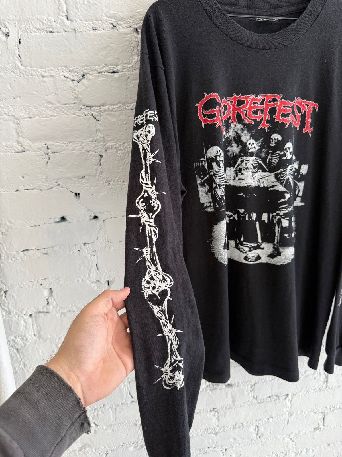 Vintage 1990s GOREFEST ‘I WAS BORN ALIVE’ L/S TEE Size US XL / EU 56 / 4 - 2 Thumbnail