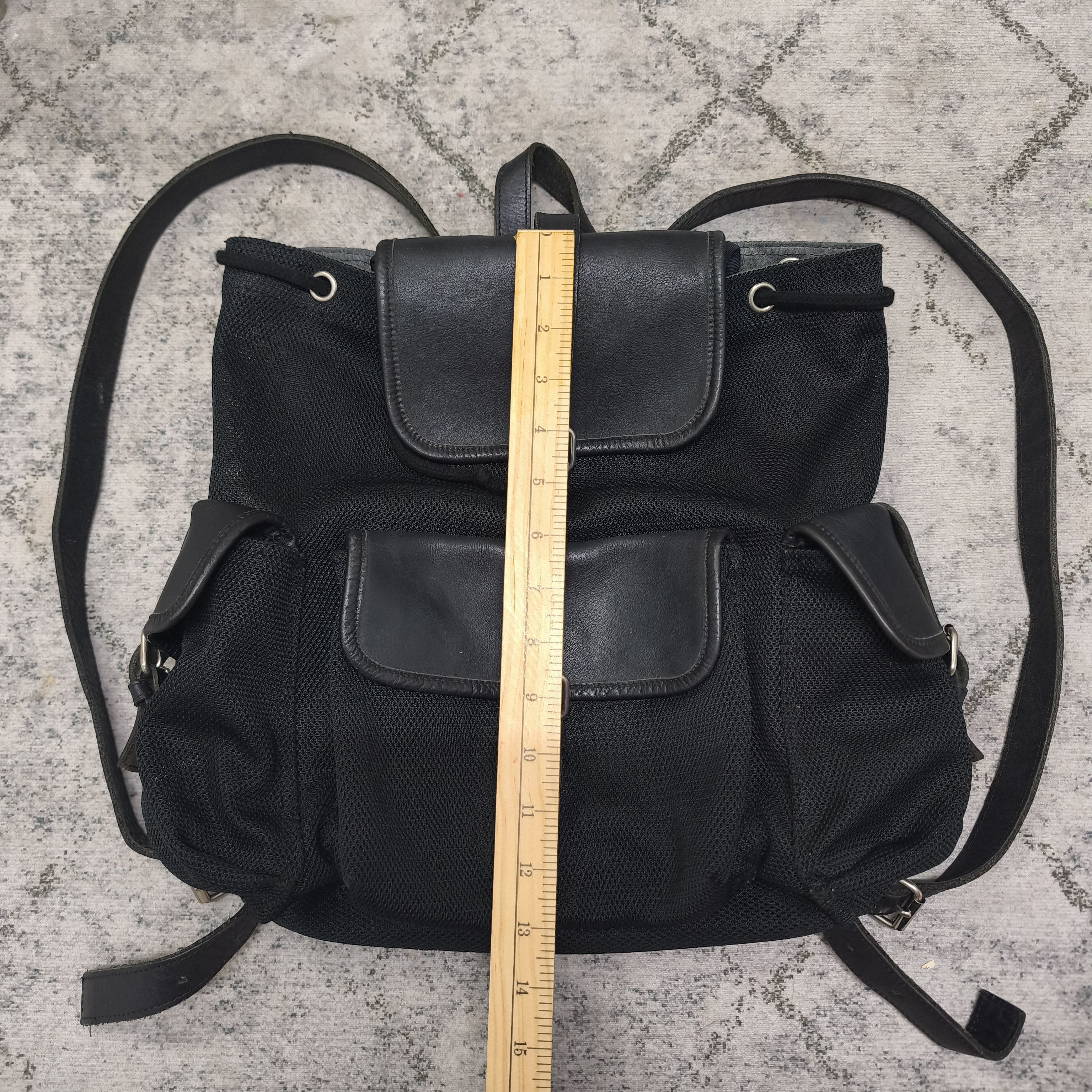 Yohji Yamamoto Rare Yohji Yamamoto Signature Gothic Backpack Size ONE SIZE - 14 Thumbnail