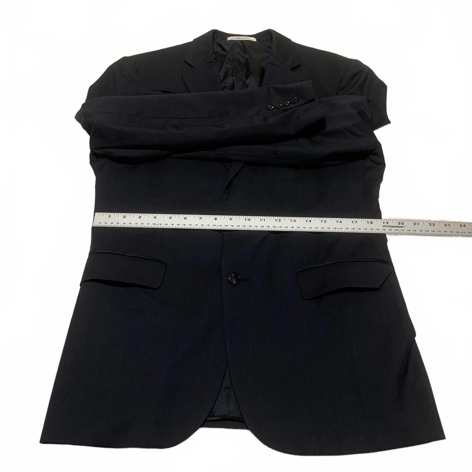 Joseph Abboud VTG Joseph Abboud 40L Black Wool Blazer Made in USA Size 40L - 3 Thumbnail