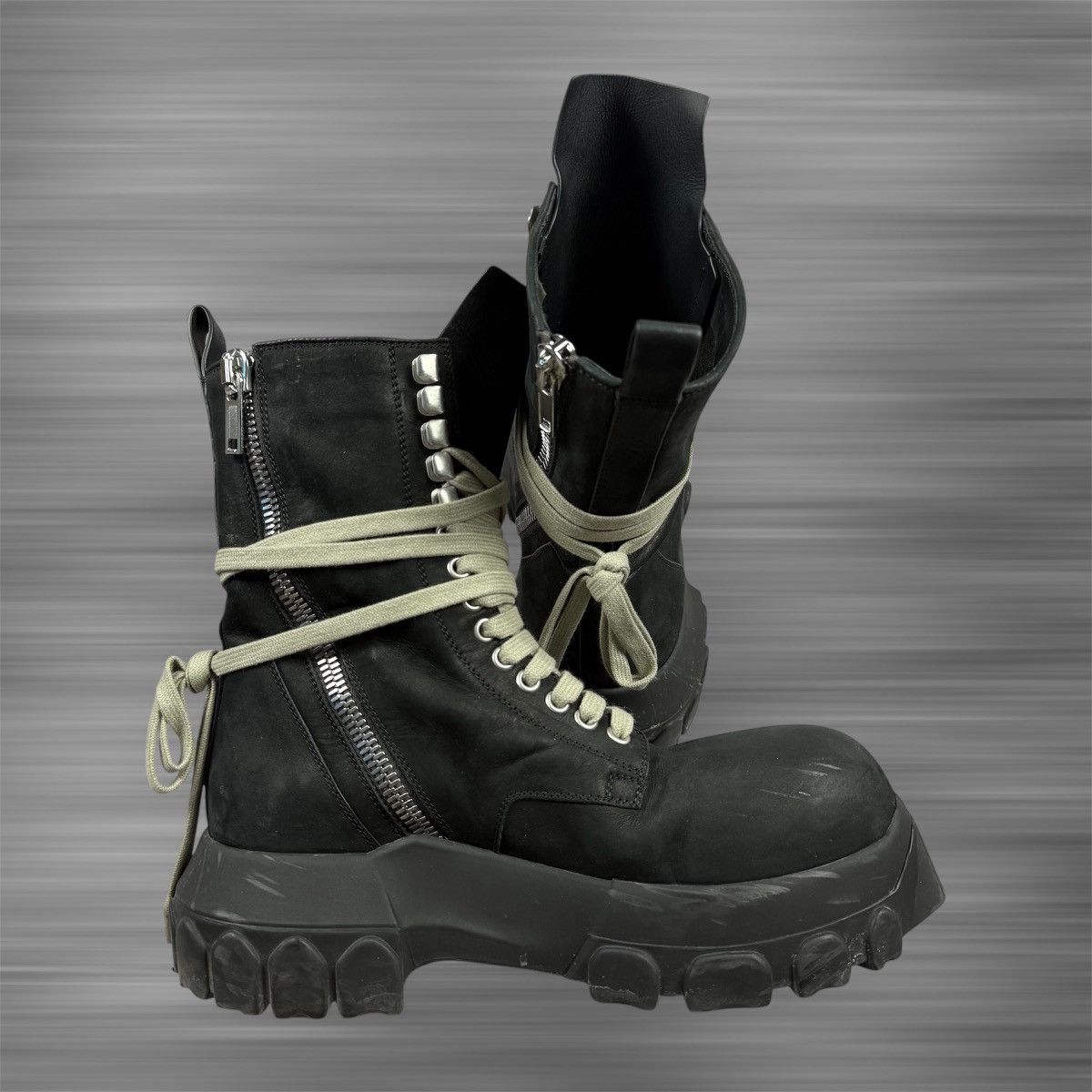 Rick Owens Rick Owens Army Bozo ‘Black’ Tractor Boots Size US 8 / IT 38 - 5 Thumbnail